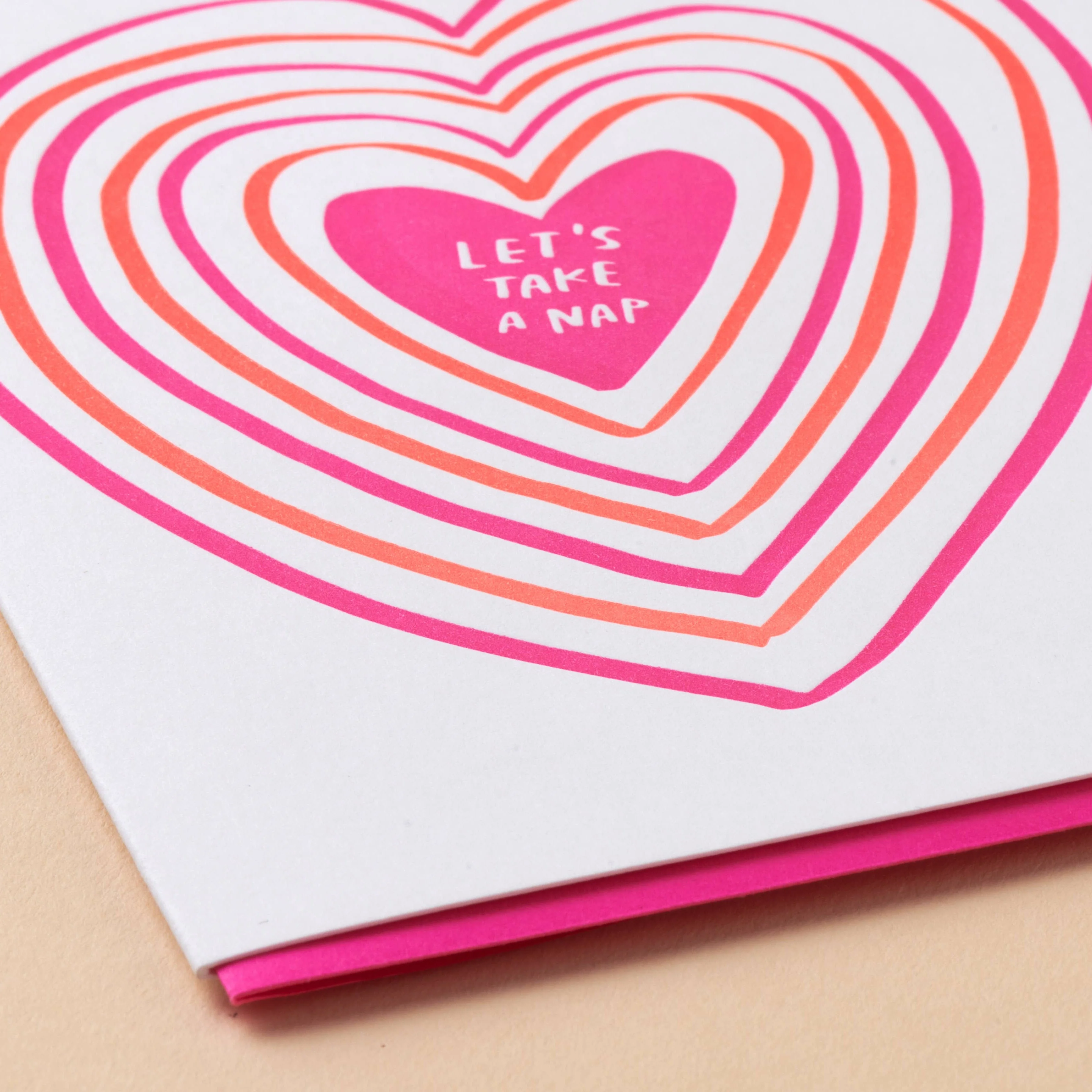 Let's Take a Nap Hearts Card - Image 2