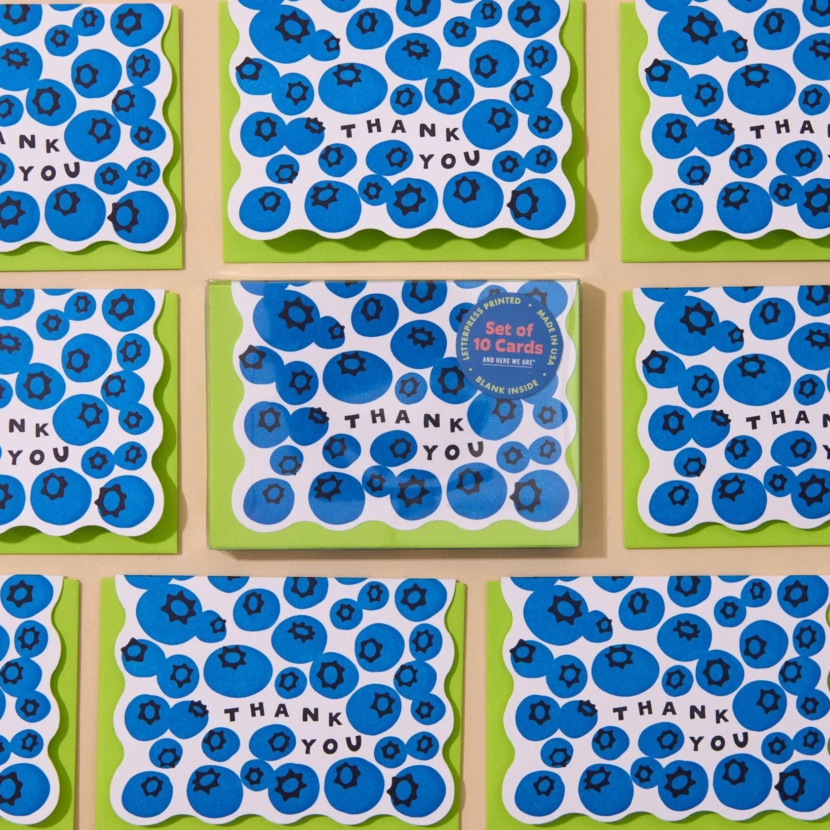 Blueberry Thank You Card Set - Image 4