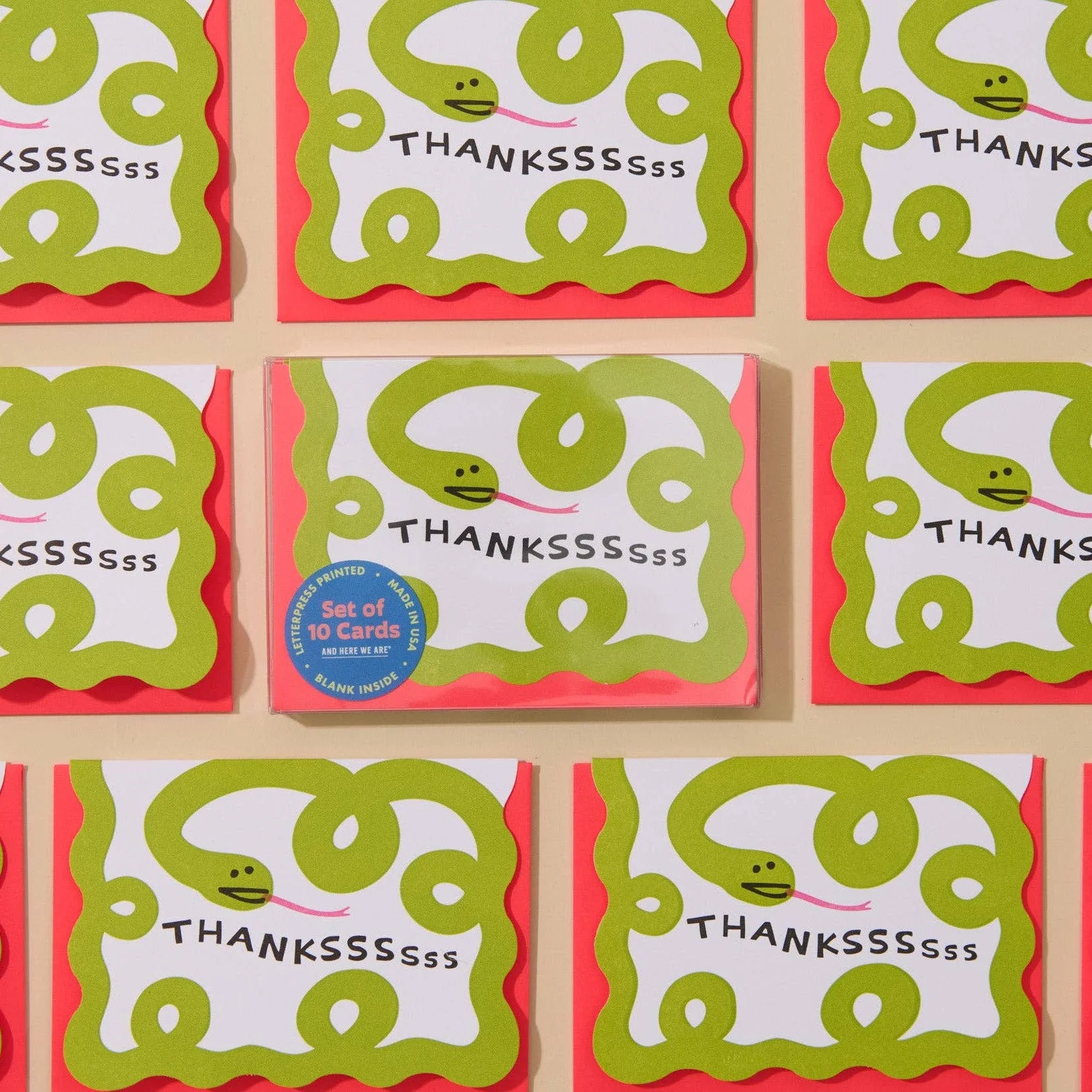 Snake Thank You Card Set - Image 4