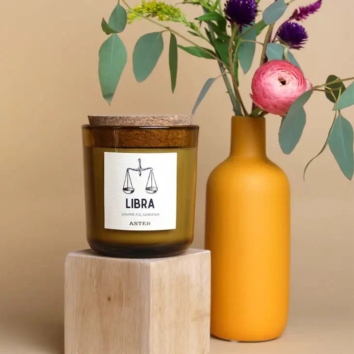 Libra Zodiac Candle - Image 2