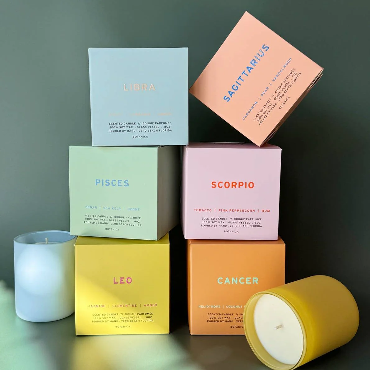 Libra Zodiac Candle - Image 2