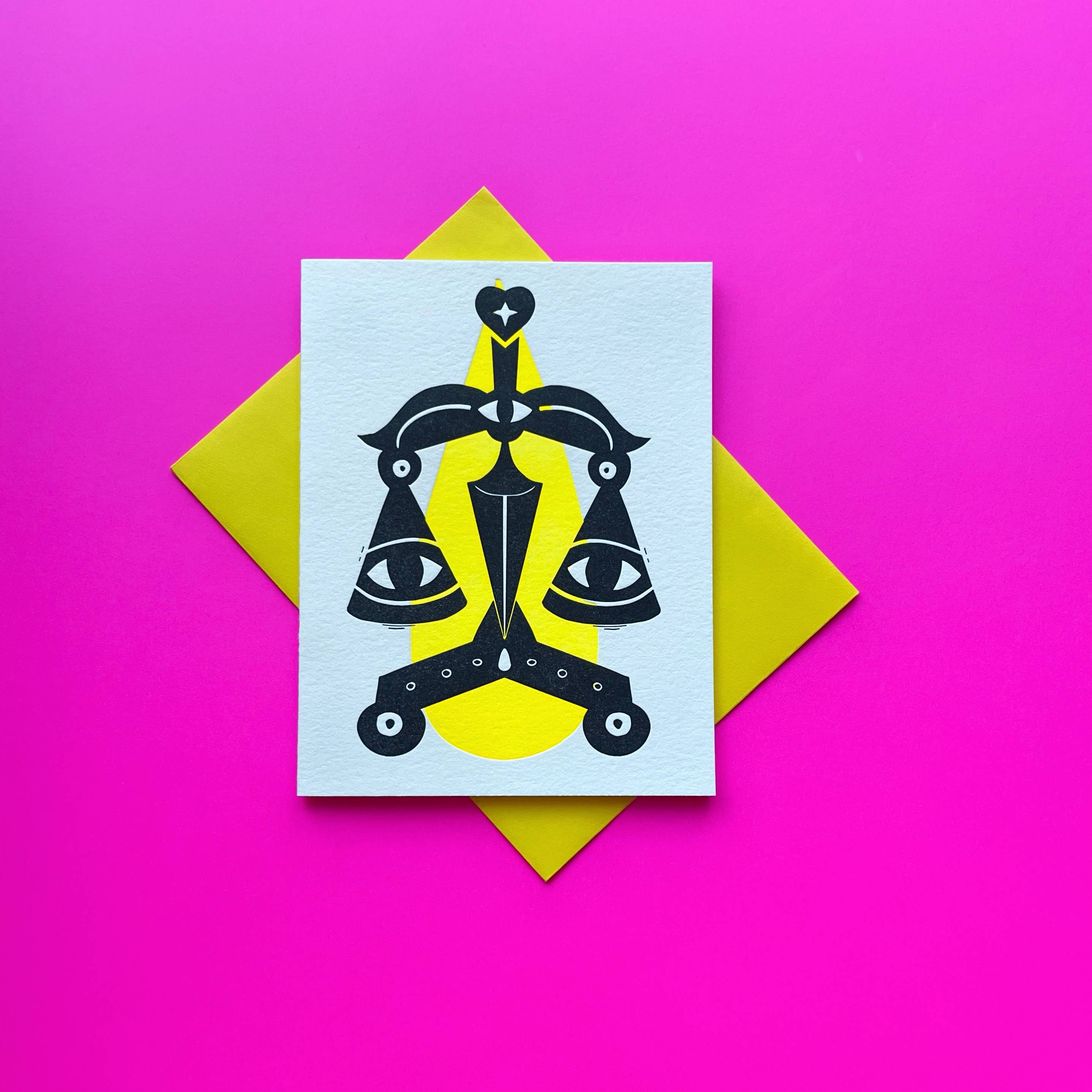 Zodiac Libra Birthday Card