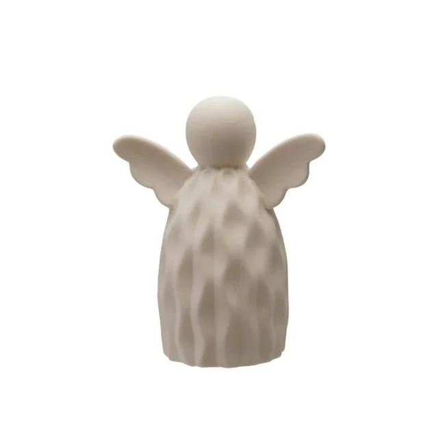Light-Up Stoneware Angel - Image 2