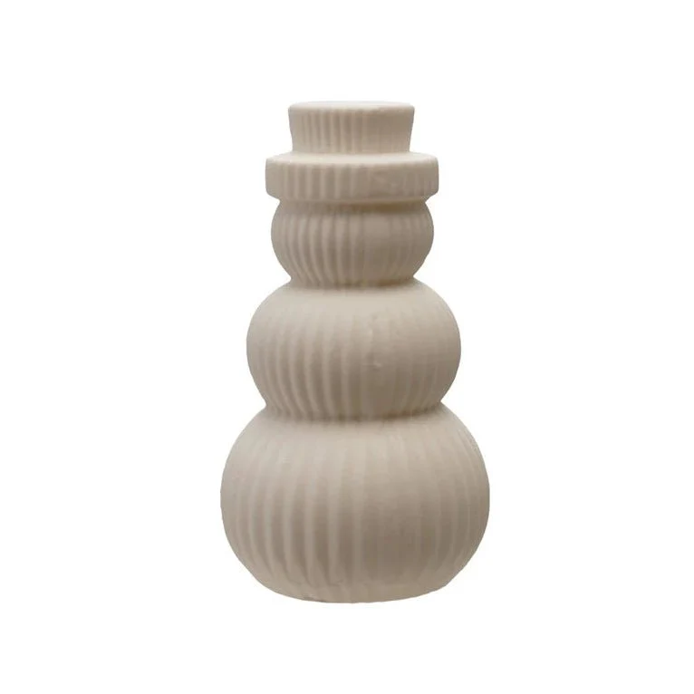 Light-Up Stoneware Snowman - Image 2