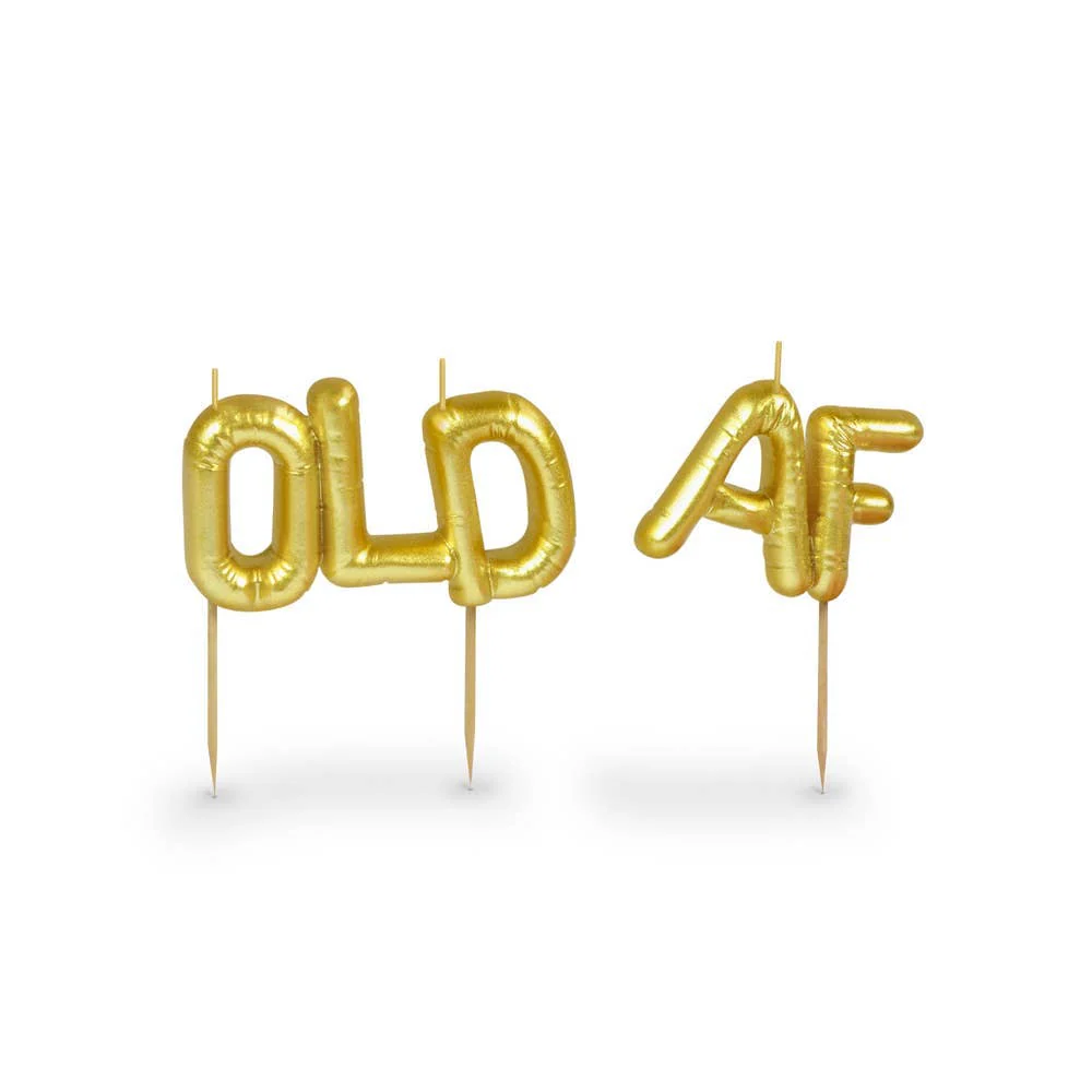 Lighten Up Birthday Party Candles: Old AF - Image 2