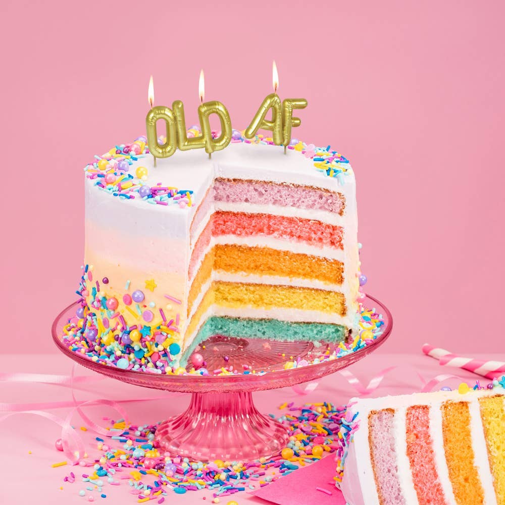 Lighten Up Birthday Party Candles: Old AF - Image 3