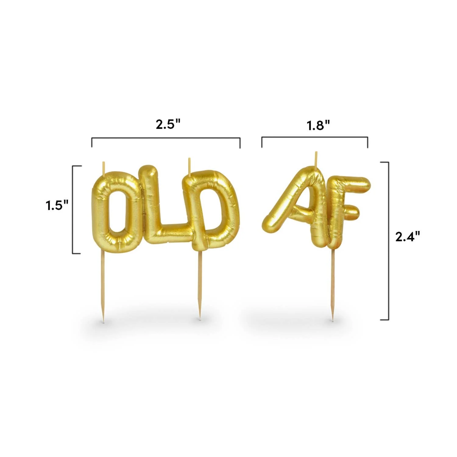 Lighten Up Birthday Party Candles: Old AF - Image 5