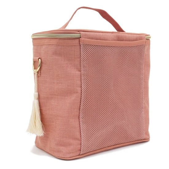 Linen Muted Clay Lunch Poche - Image 3
