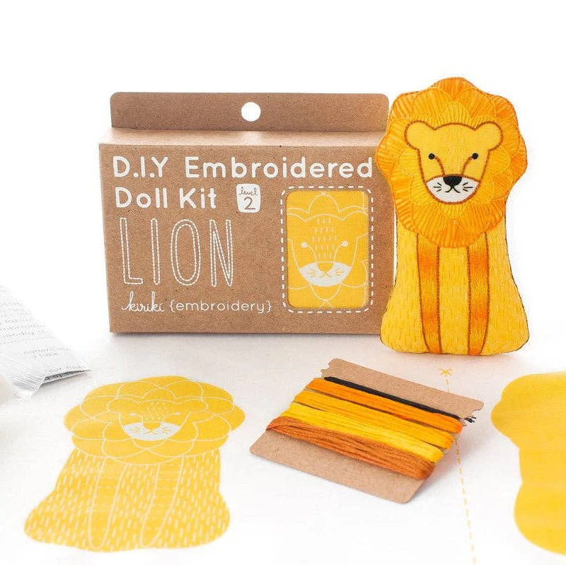 Stuffed Lion Embroidery Kit - Image 2