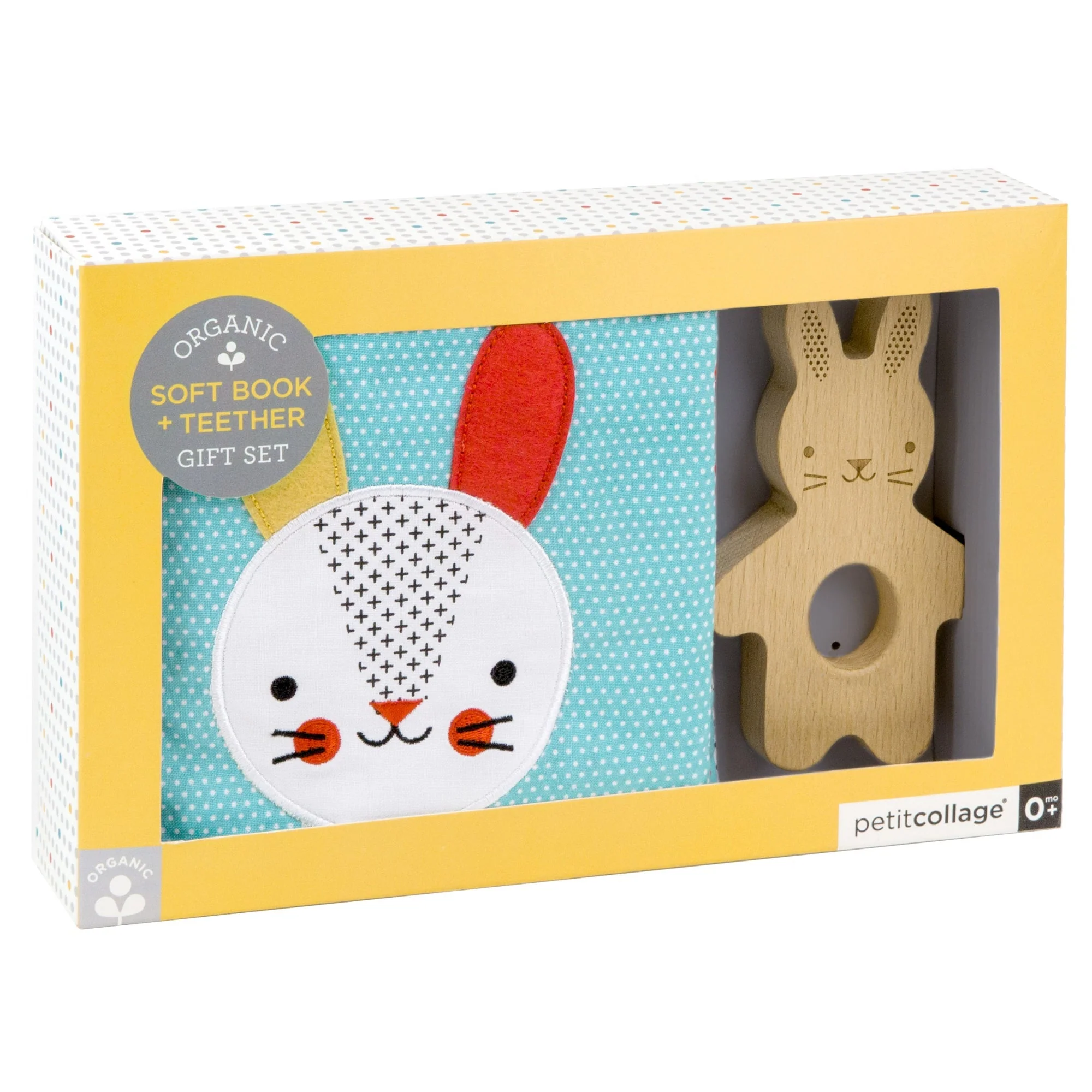 Little Bunny Organic Book And Teether