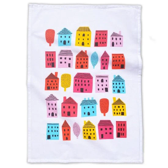 Little Houses Tea Towel - Image 2