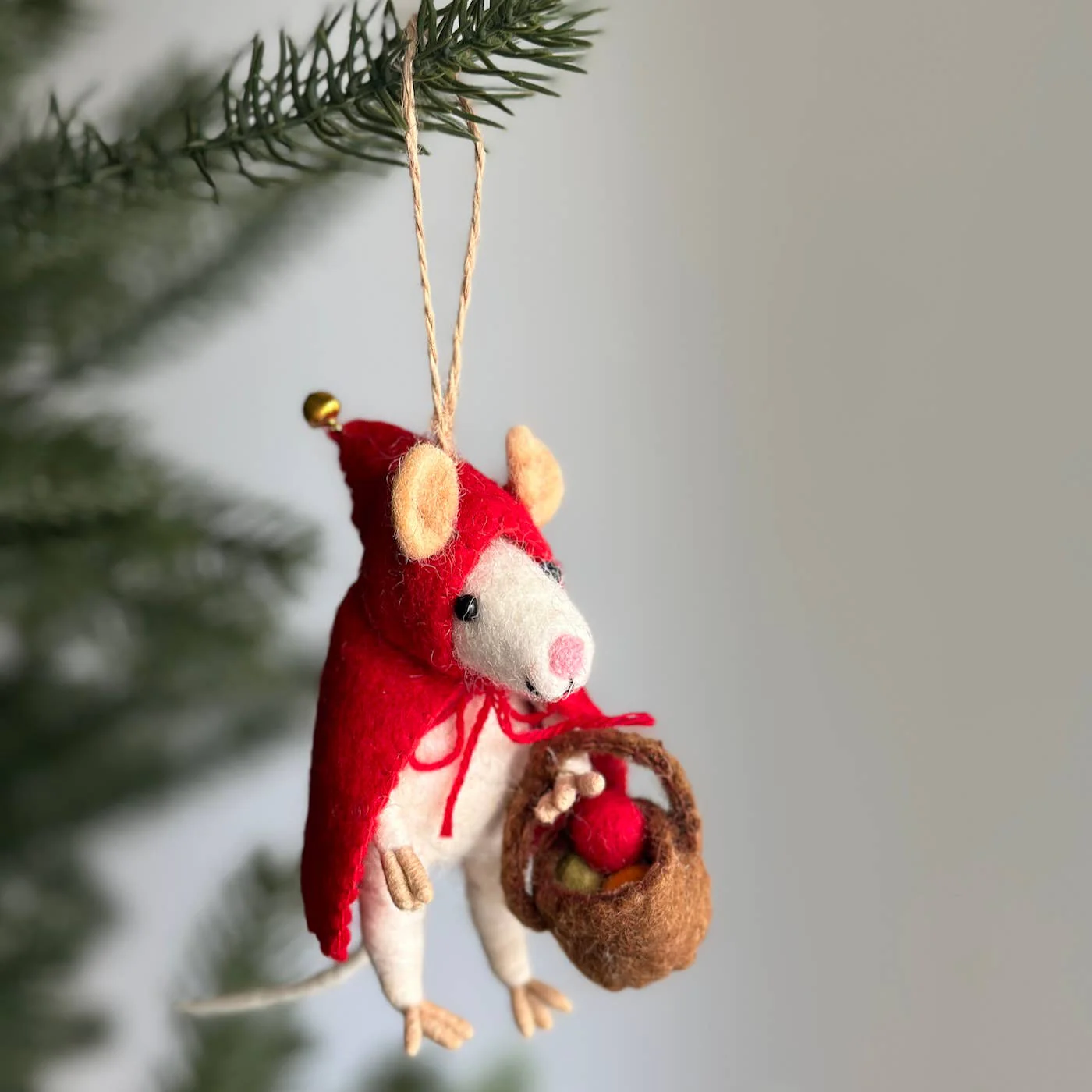 Red Riding Hood Mouse Ornament - Image 2