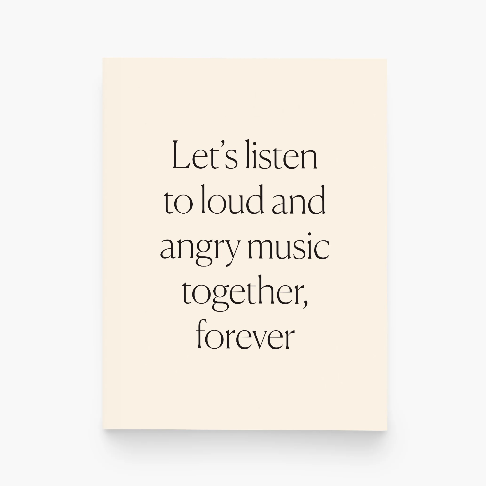 Loud & Angry Music Love Card