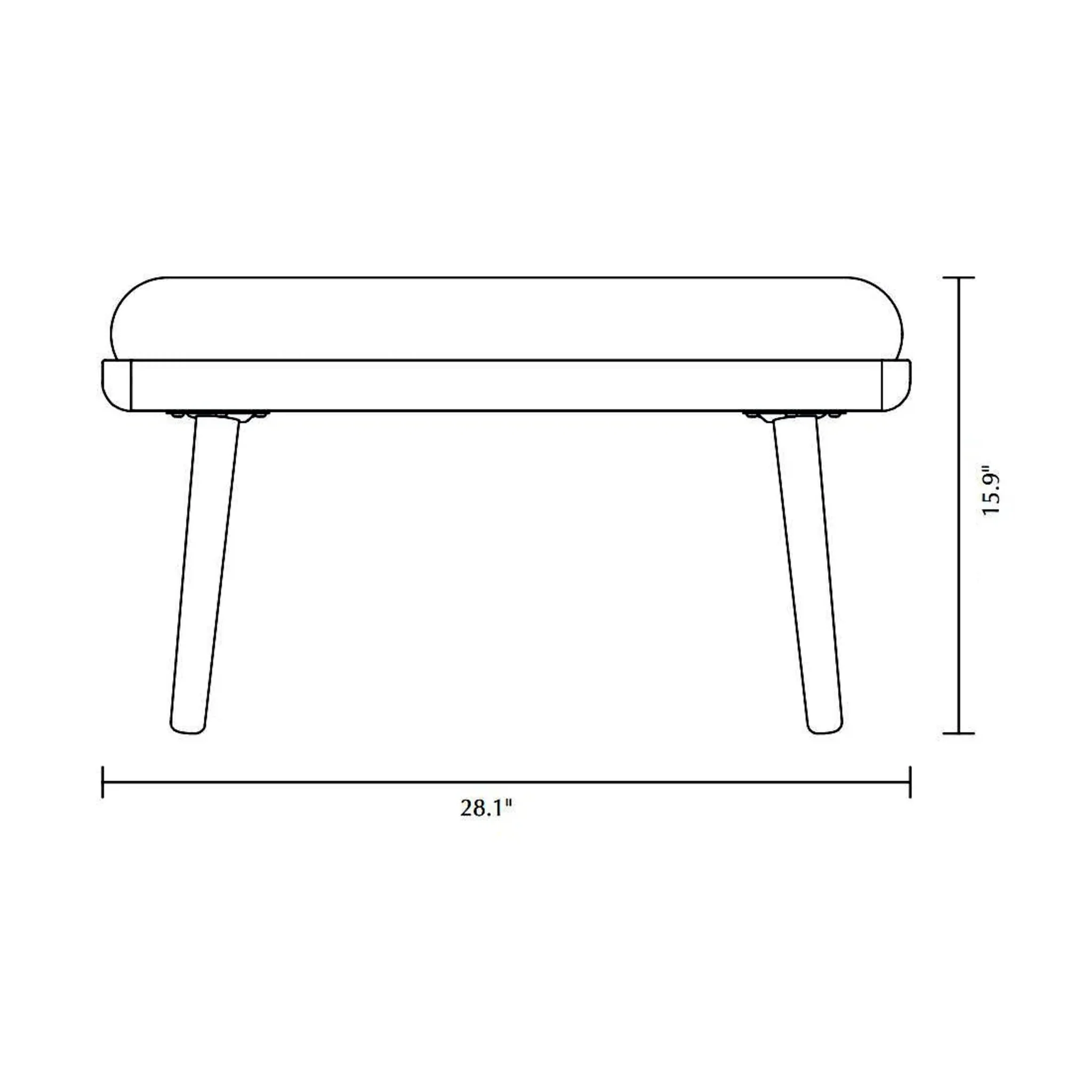 Lounge Around Shuffle Pouffe Ottoman - Image 14