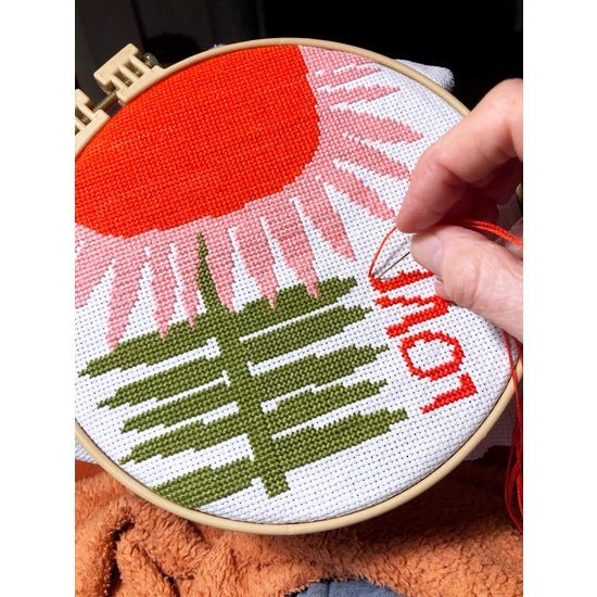 LOVE Cross Stitch Kit - Image 2