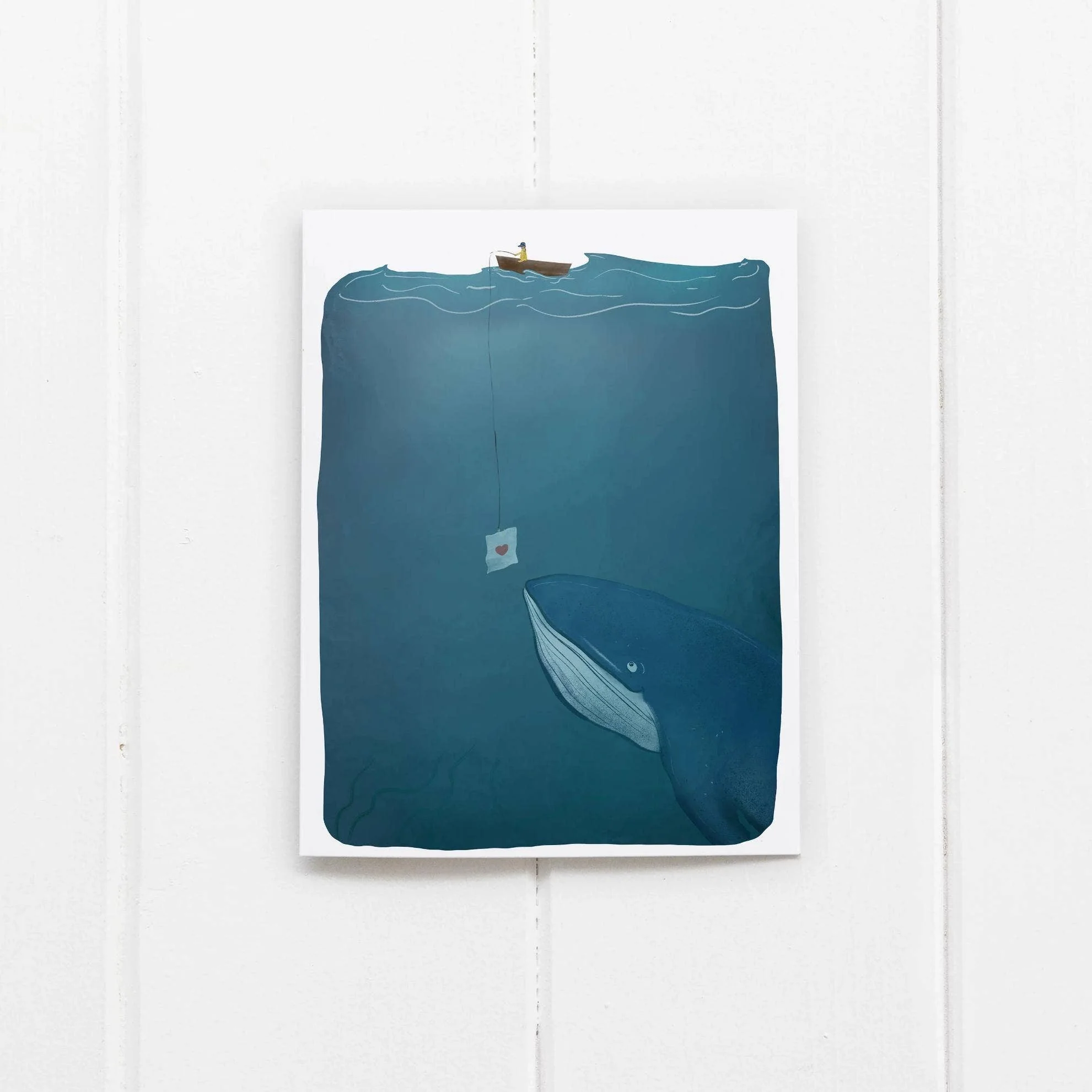 Whale Love Note Card - Image 2