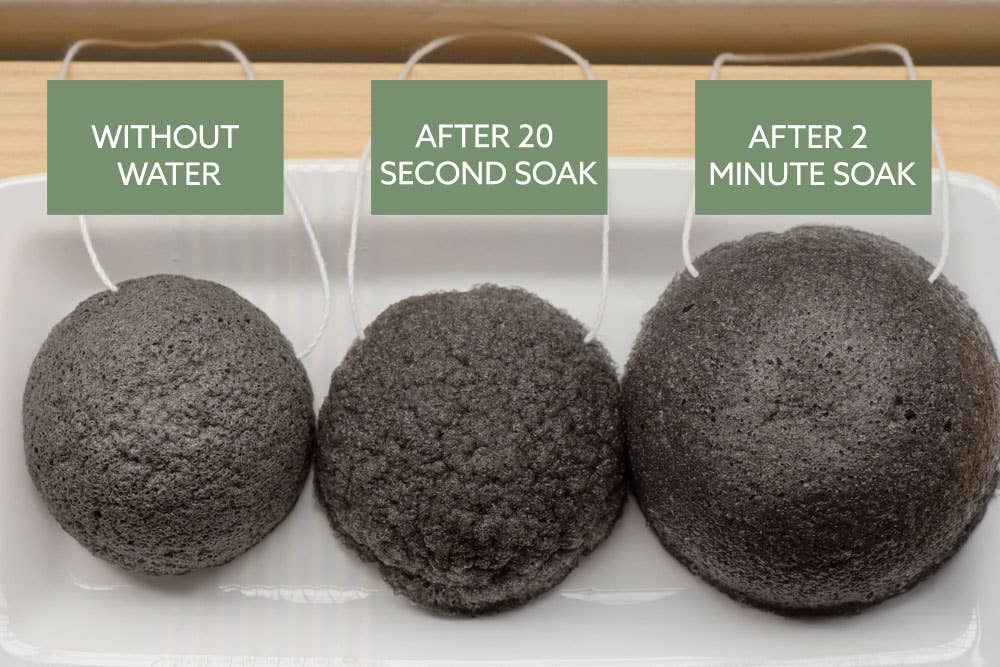 Charcoal Konjac Facial Sponge - Image 3