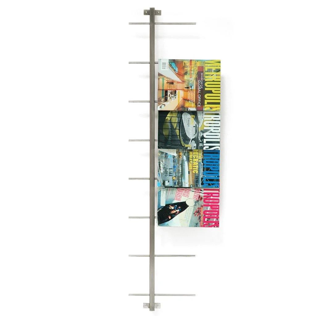 Magazine Rack, Stainless Steel - Image 2