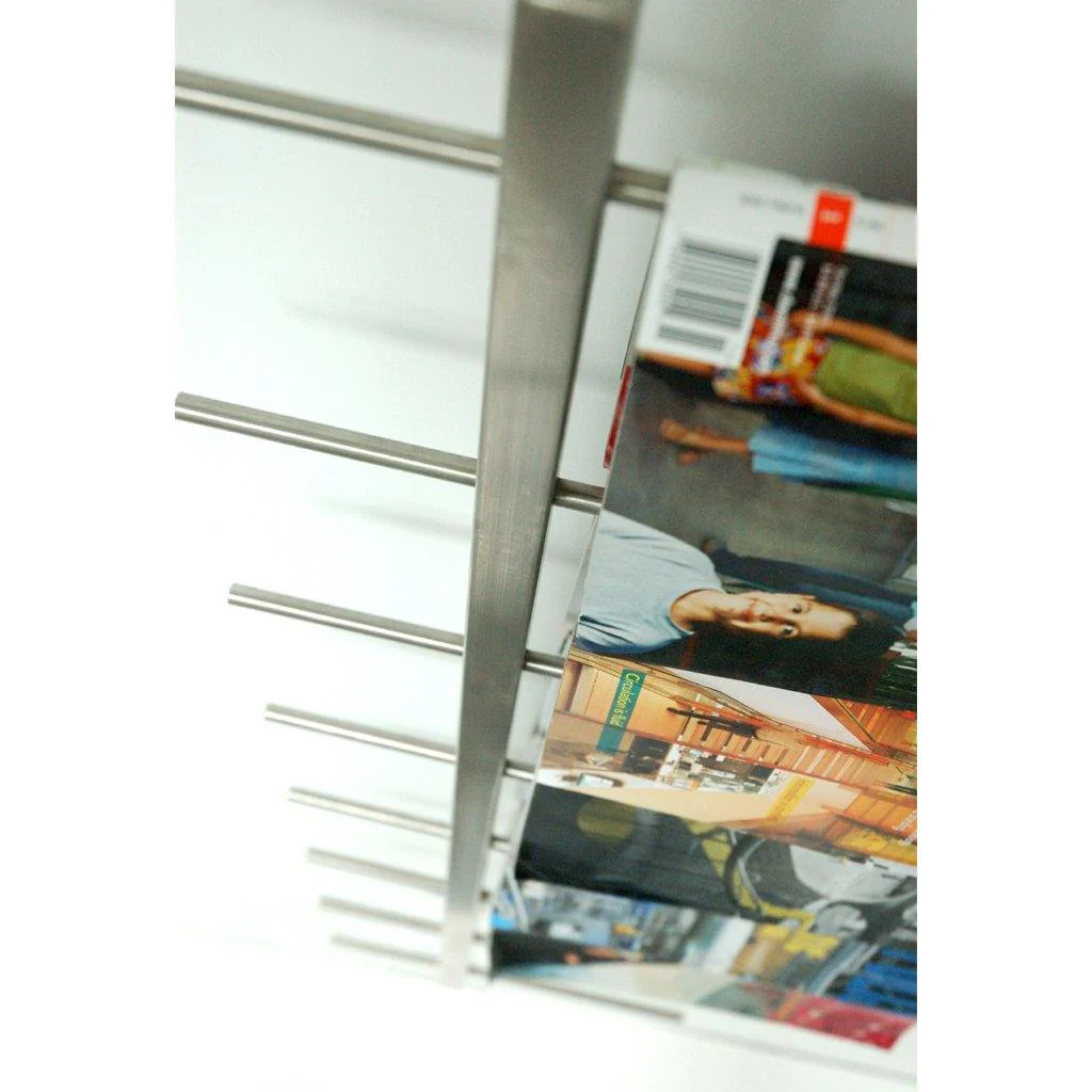 Magazine Rack, Stainless Steel - Image 4