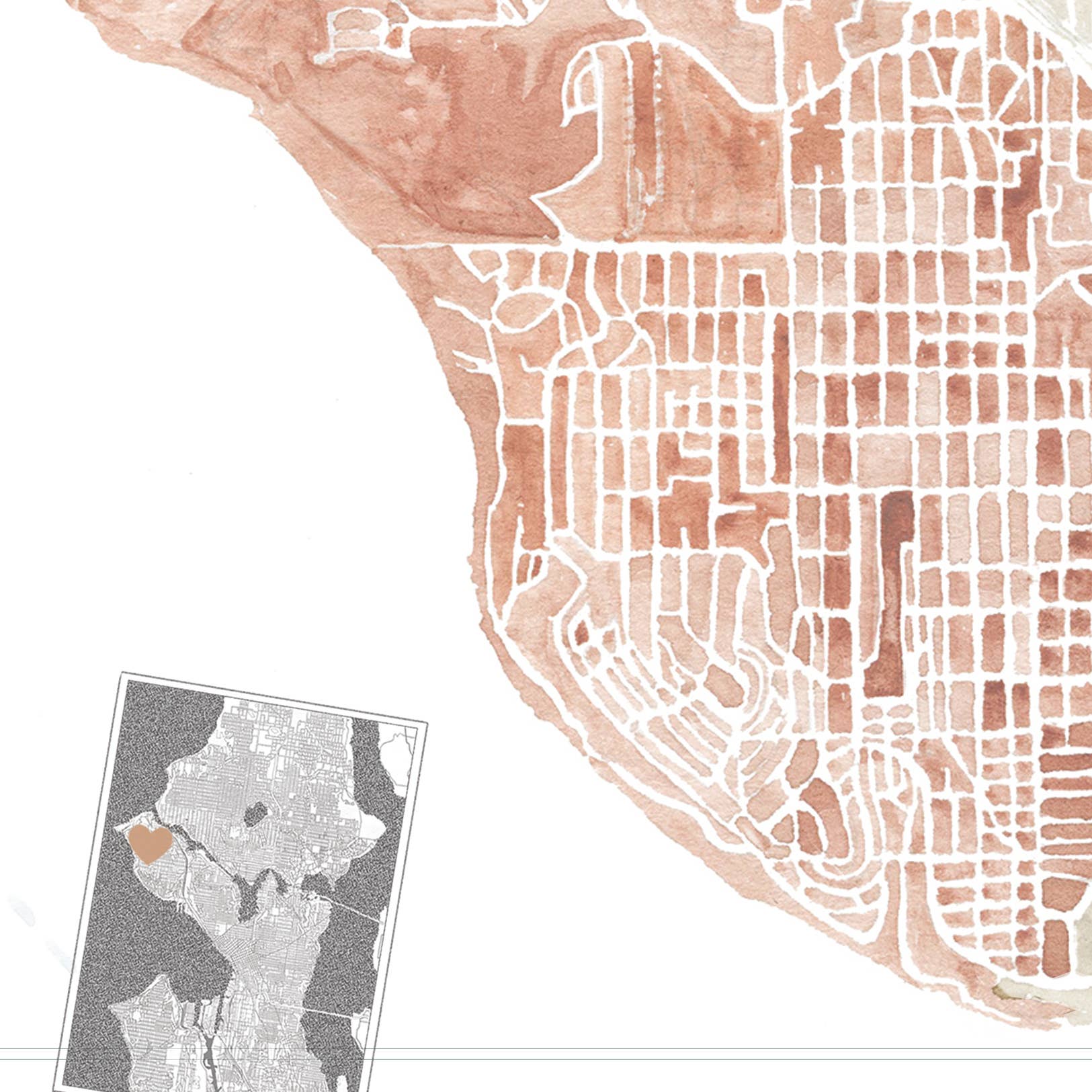 Magnolia Neighborhood Map Print - Image 3
