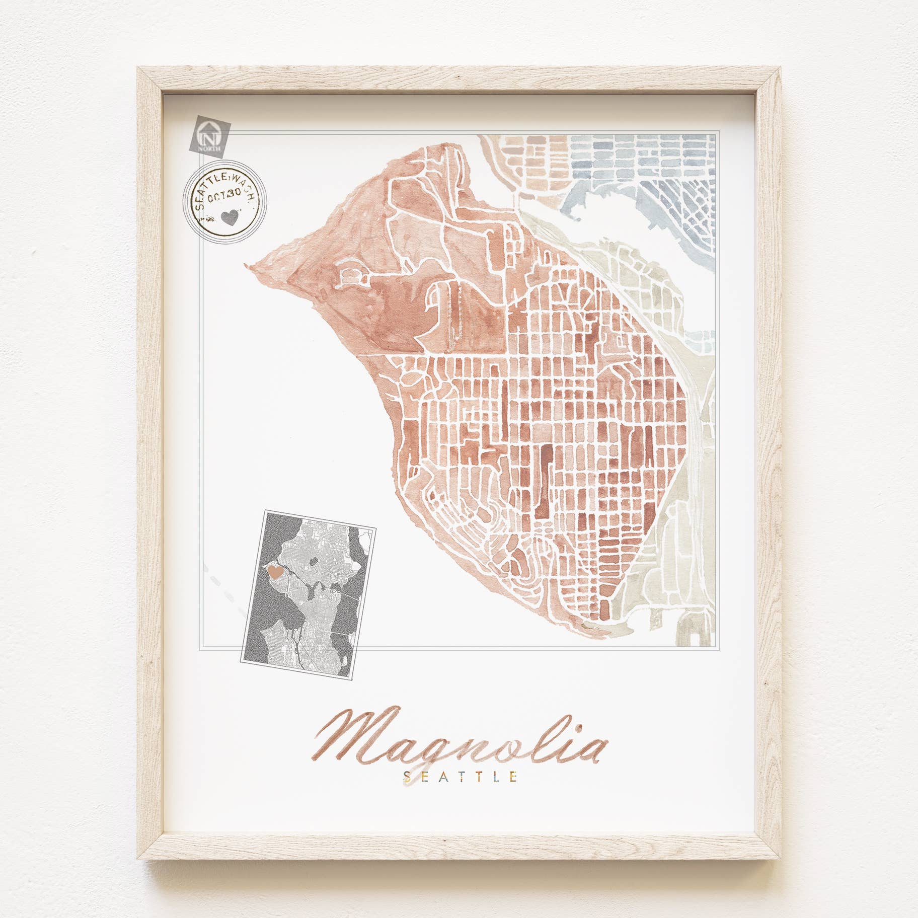 Magnolia Neighborhood Map Print - Image 5