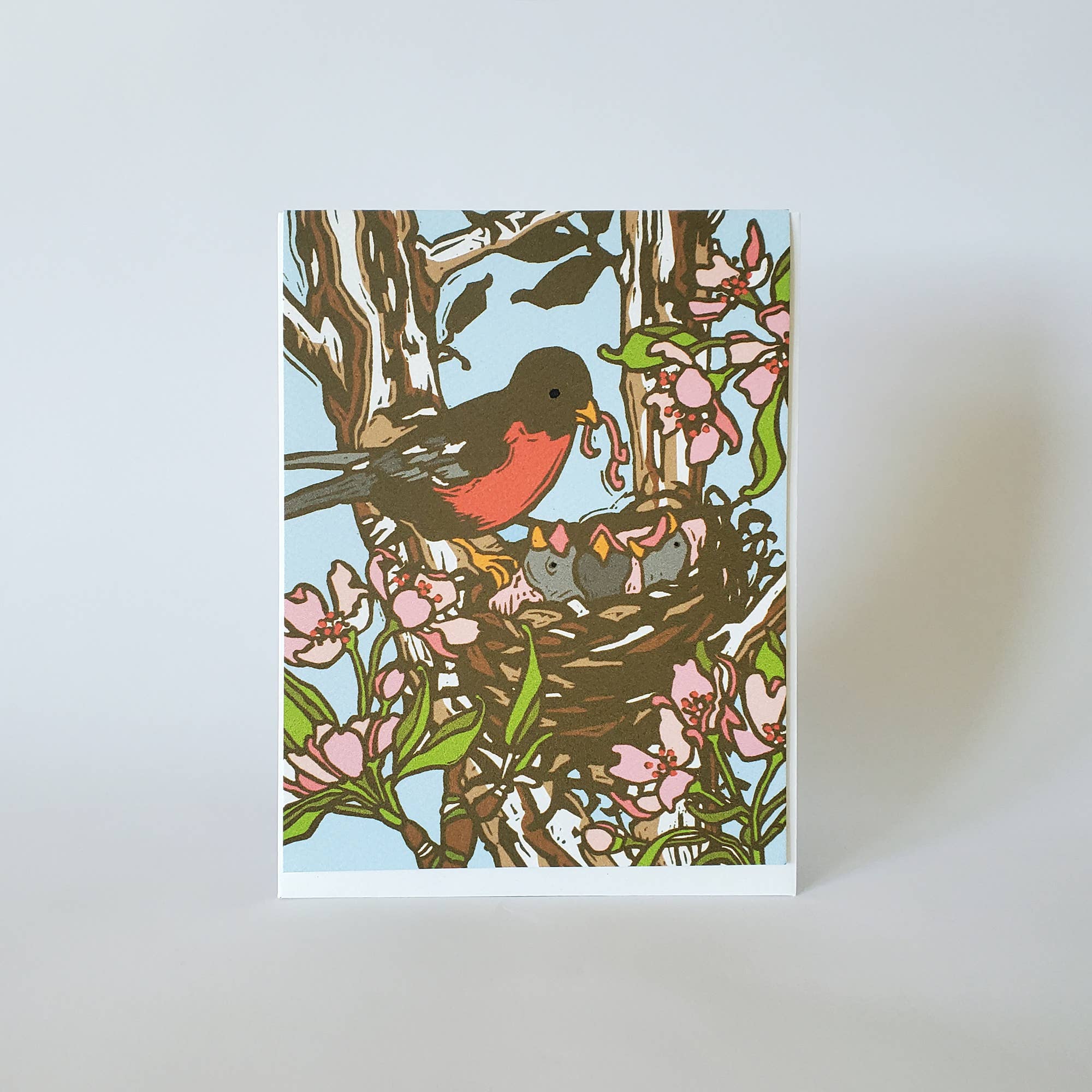 Mama Robin Red Breast Mother's Day Card