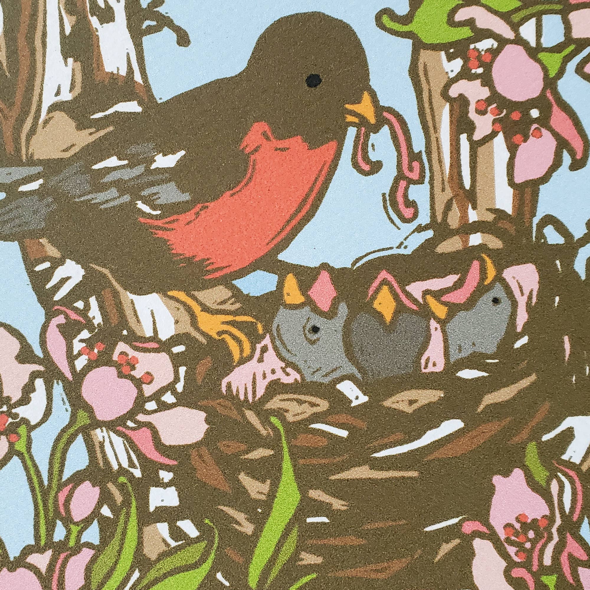 Mama Robin Red Breast Mother's Day Card - Image 3
