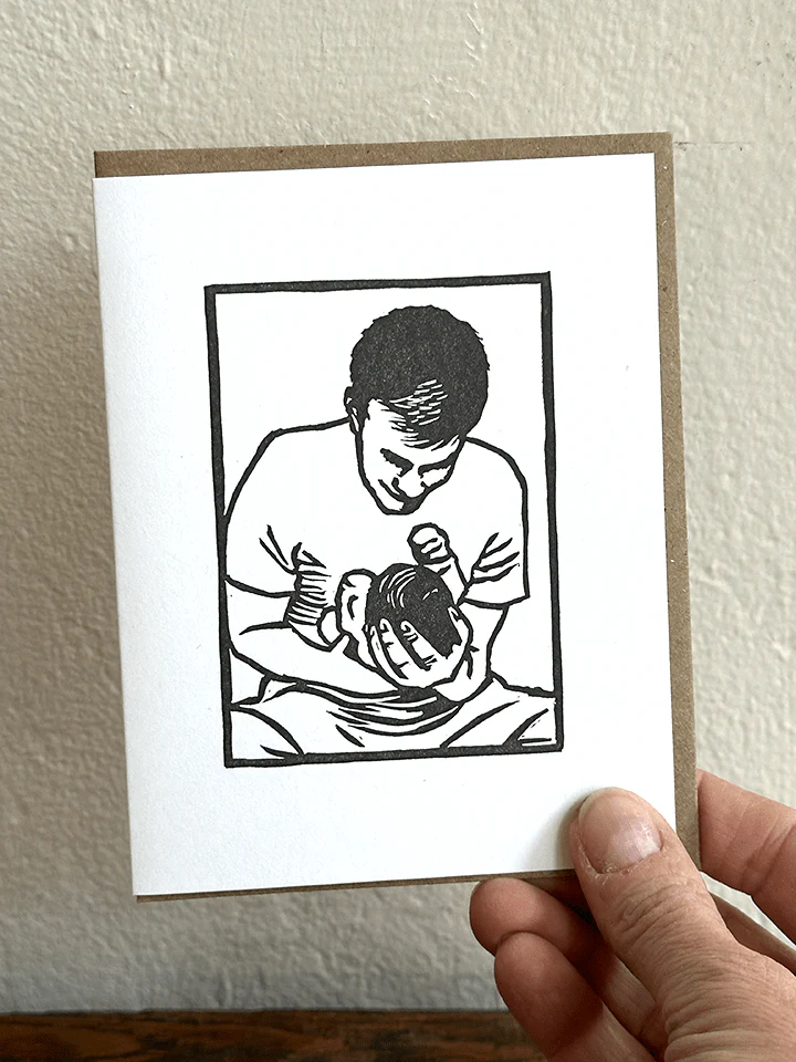 Man/Baby Hug Father's Day Card - Image 2