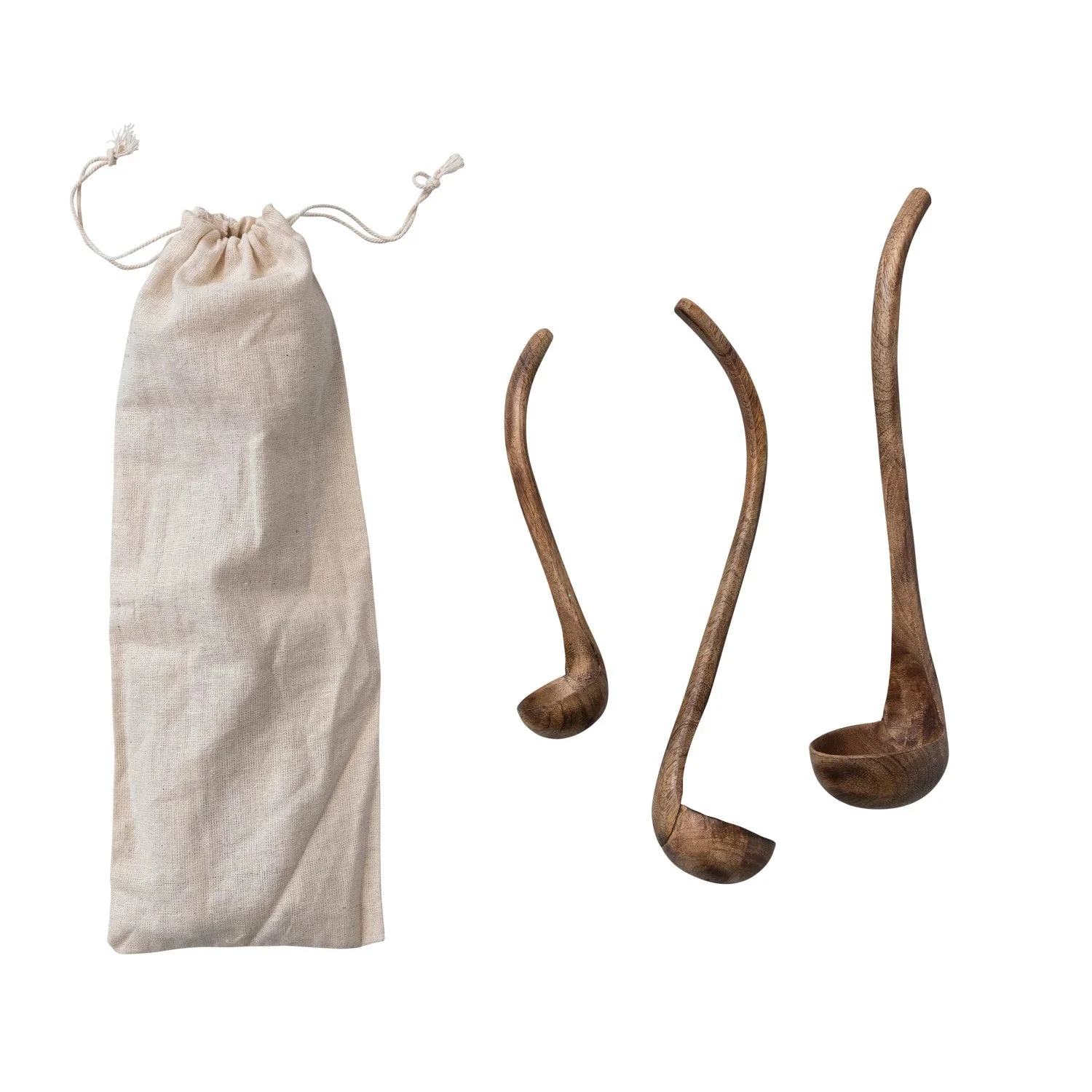 Mango Wood Ladles, Set/3 - Image 2