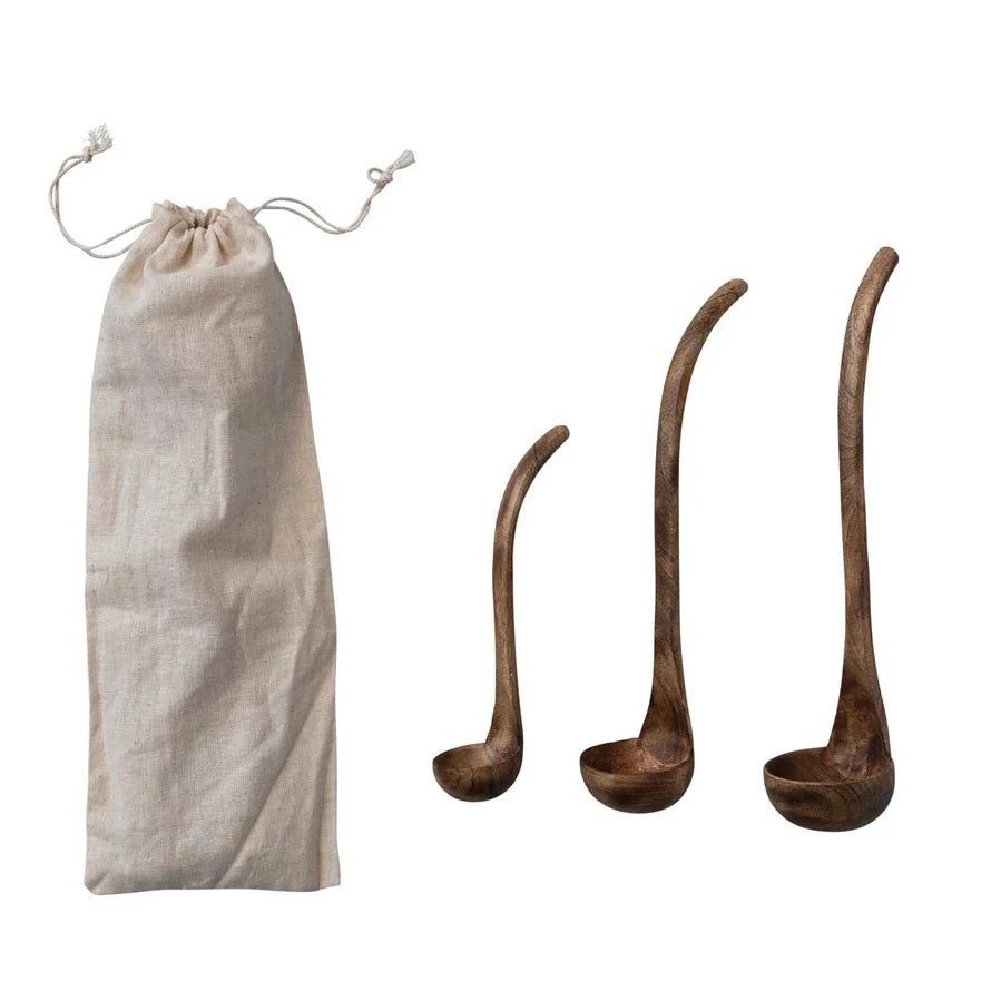 Mango Wood Ladles, Set/3 - Image 5