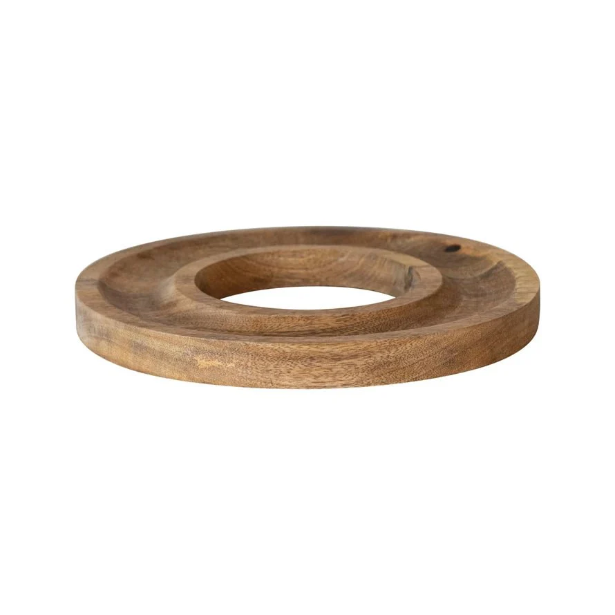 Mango Wood Ring-Shaped Tray - Image 2
