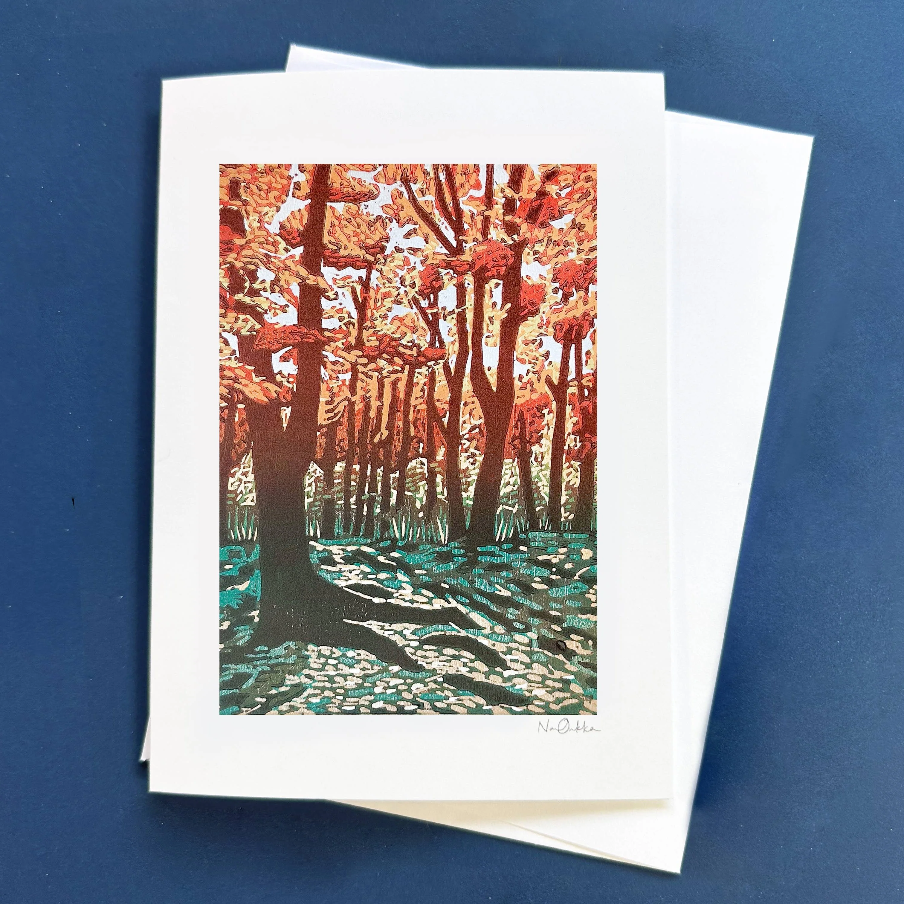 Maple Glow Autumn Card - Image 2