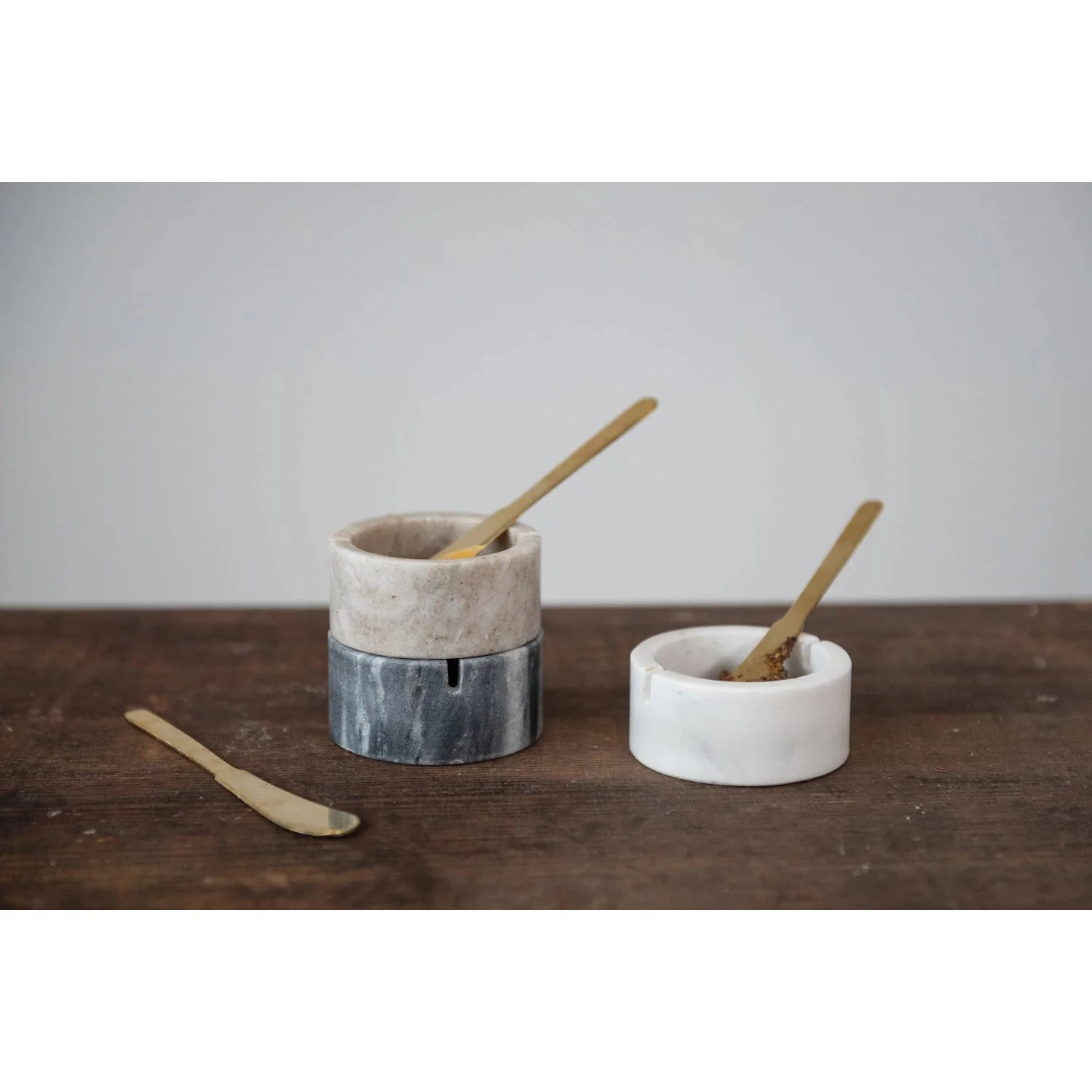 Marble Bowl With Knife - Image 2