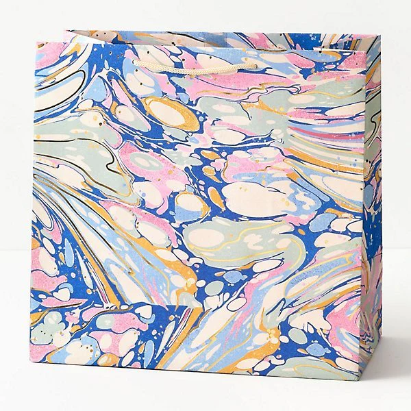 Pink & Blue Marble Gift Bag - Image 3