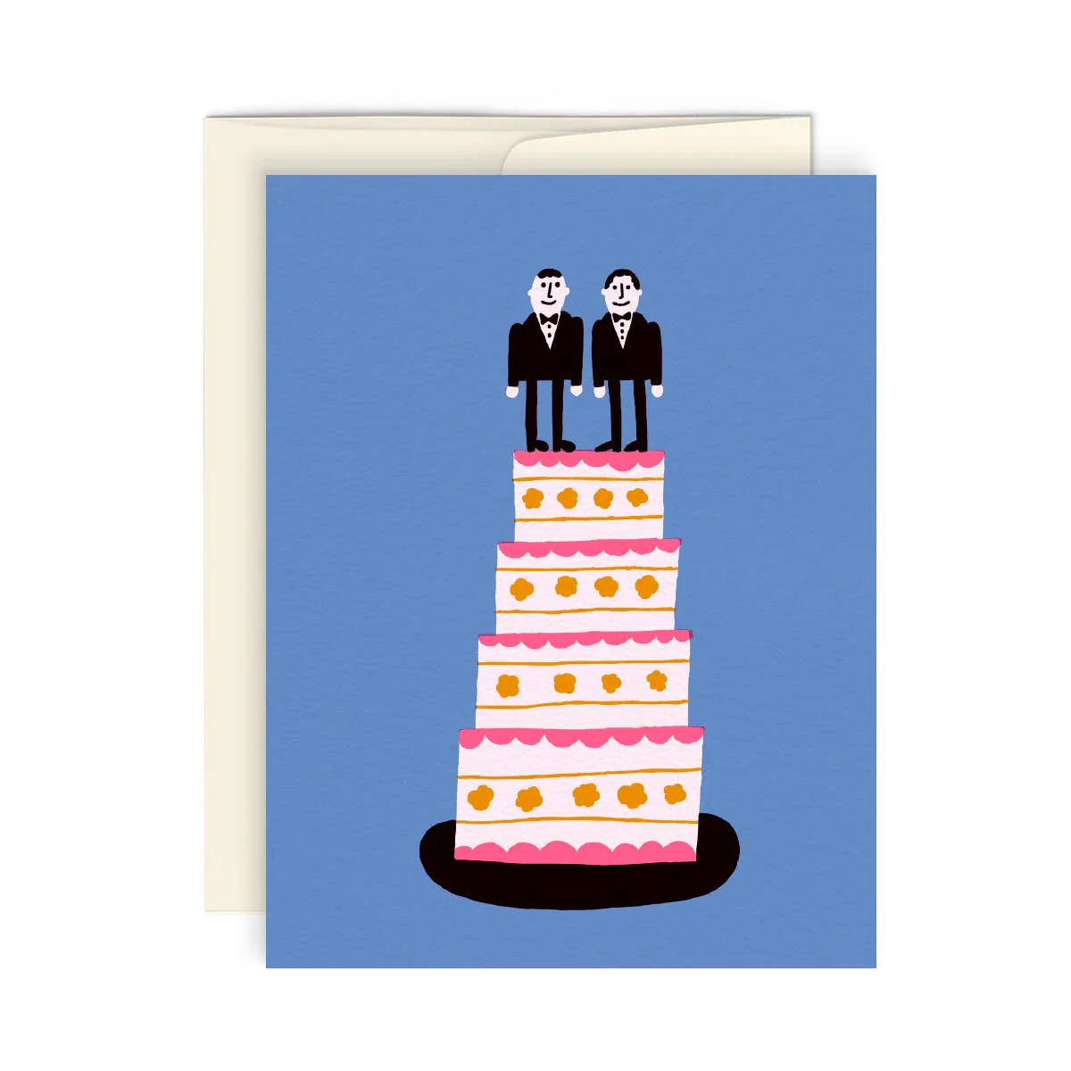 Men Wedding Cake Card