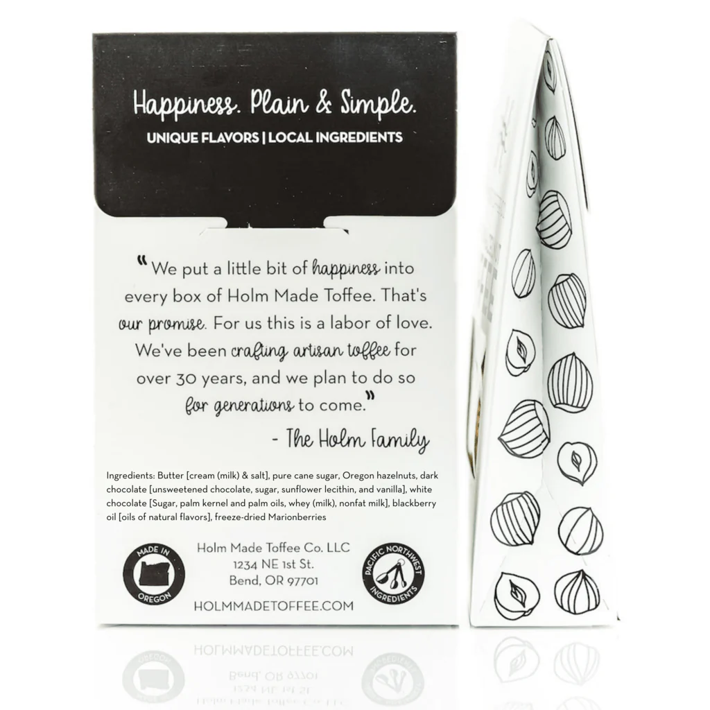 Oregon Hazelnut Toffee: Marionberry - Image 2
