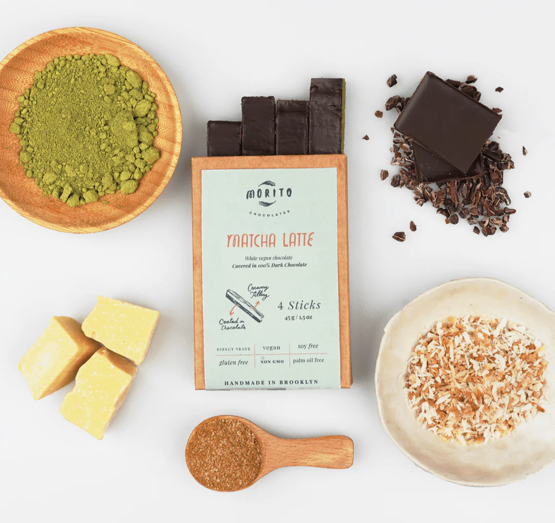 Matcha Latte Vegan Chocolate Sticks - Image 2