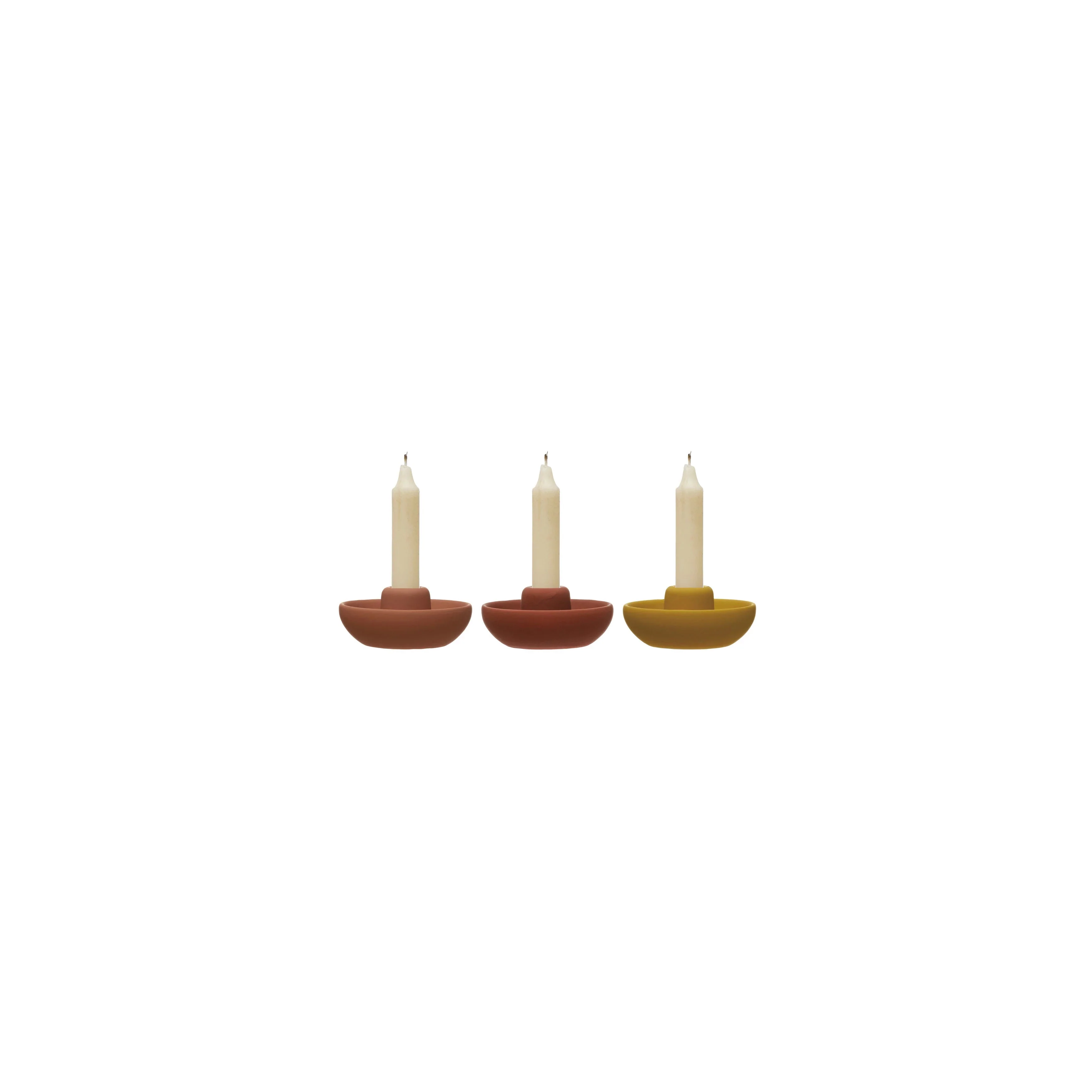 Matte Finished Taper Candle Holders - Image 2