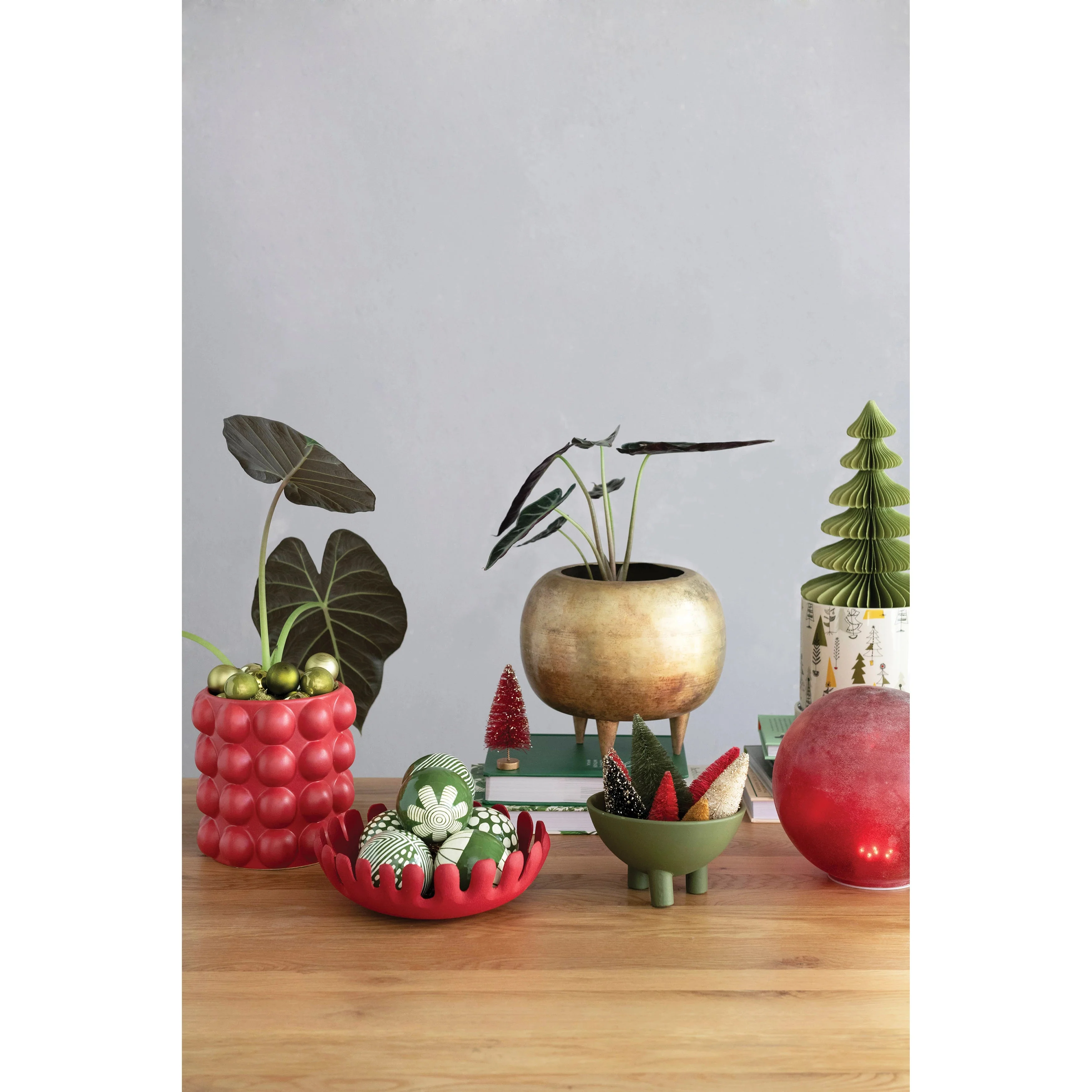 Matte Green Footed Bowl - Image 2