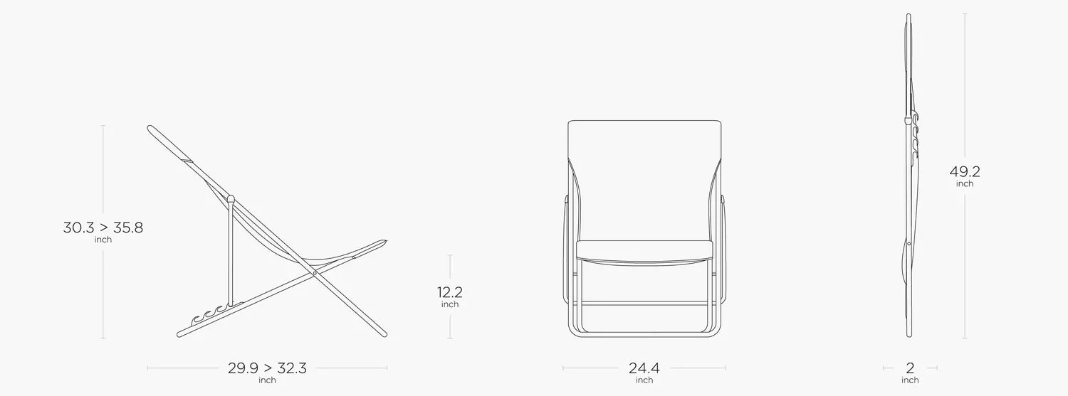 Maxi Transat Colorblock Folding Chair - Image 17