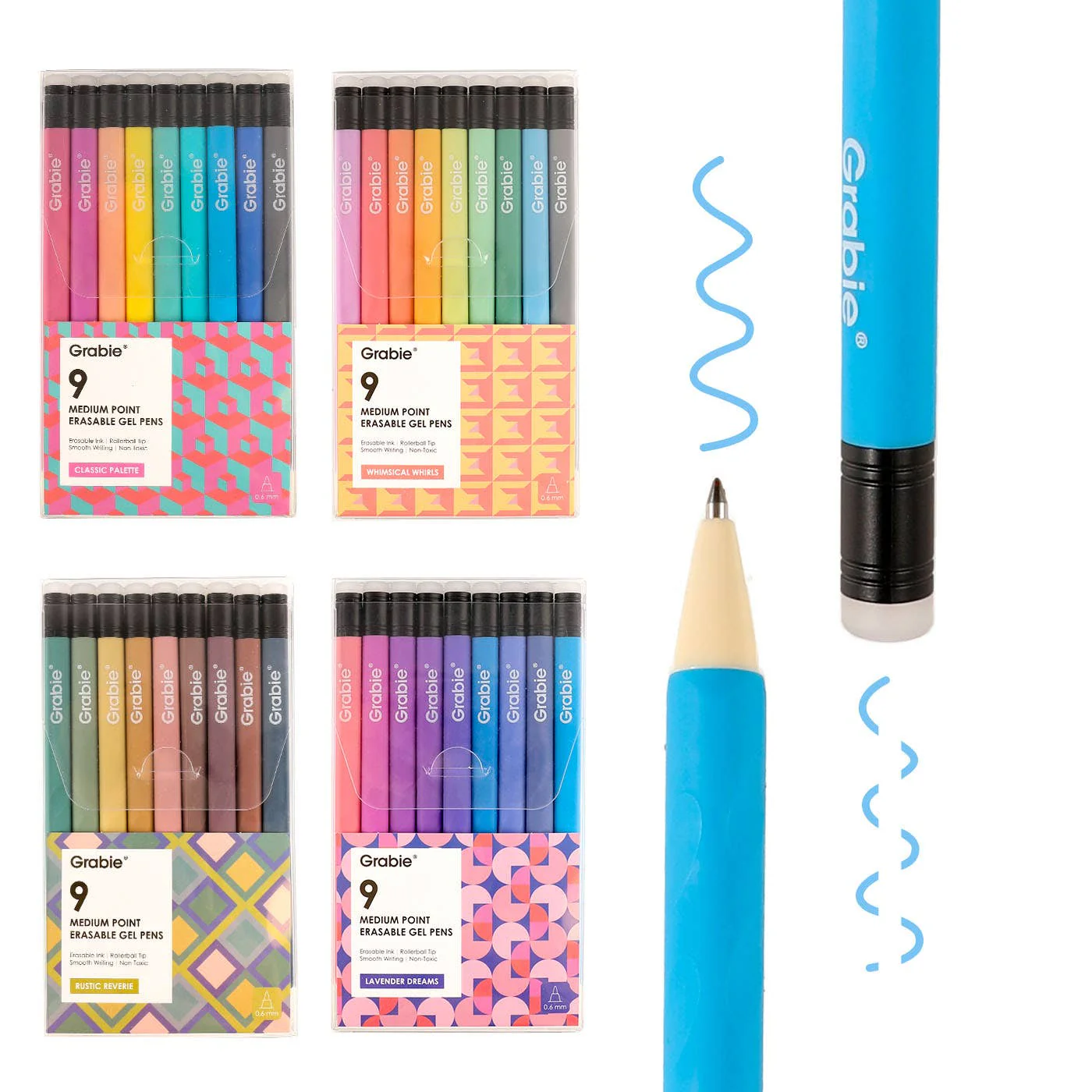 Medium Point Erasable Gel Pen Set: Set of 36 - Image 2