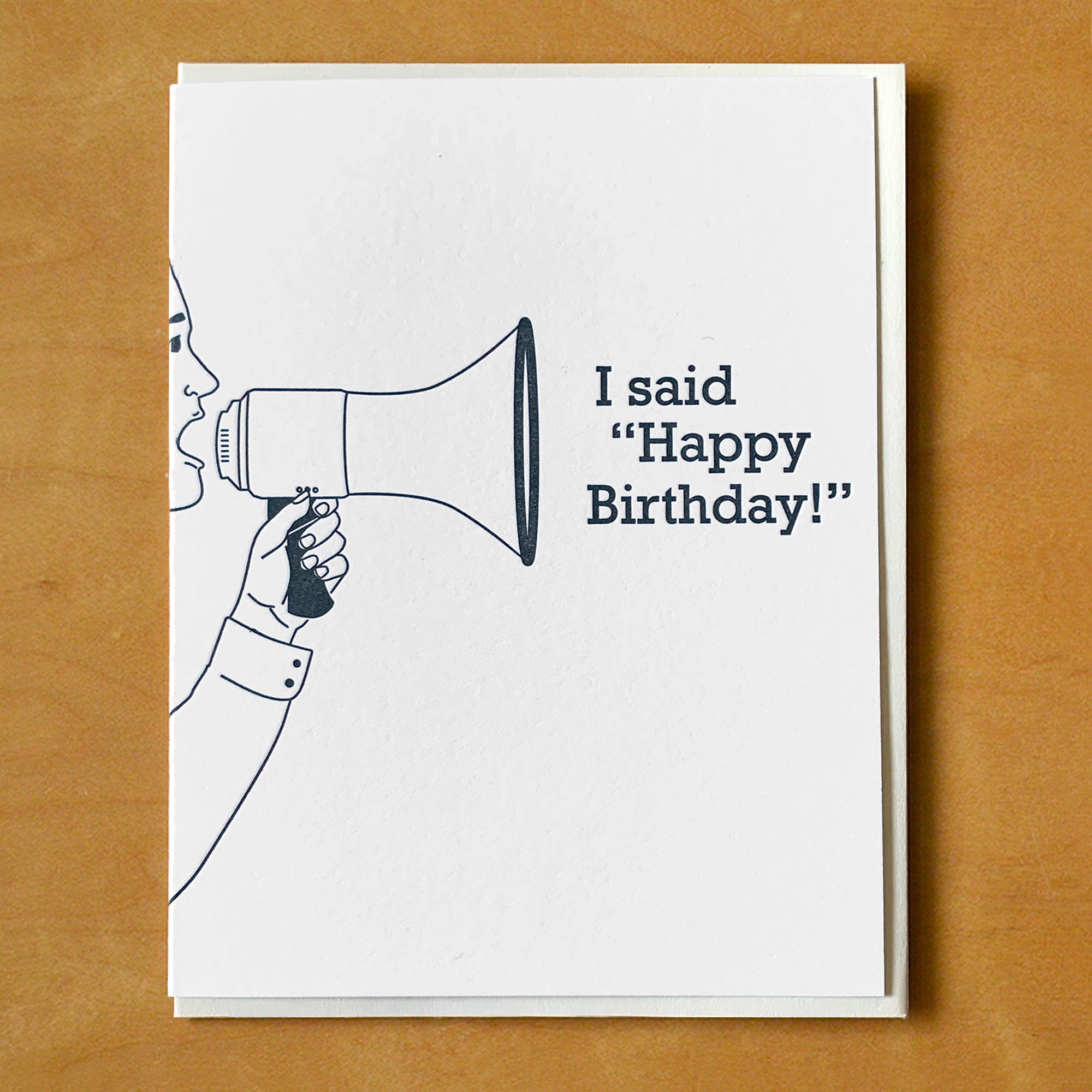 Megaphone Birthday Card
