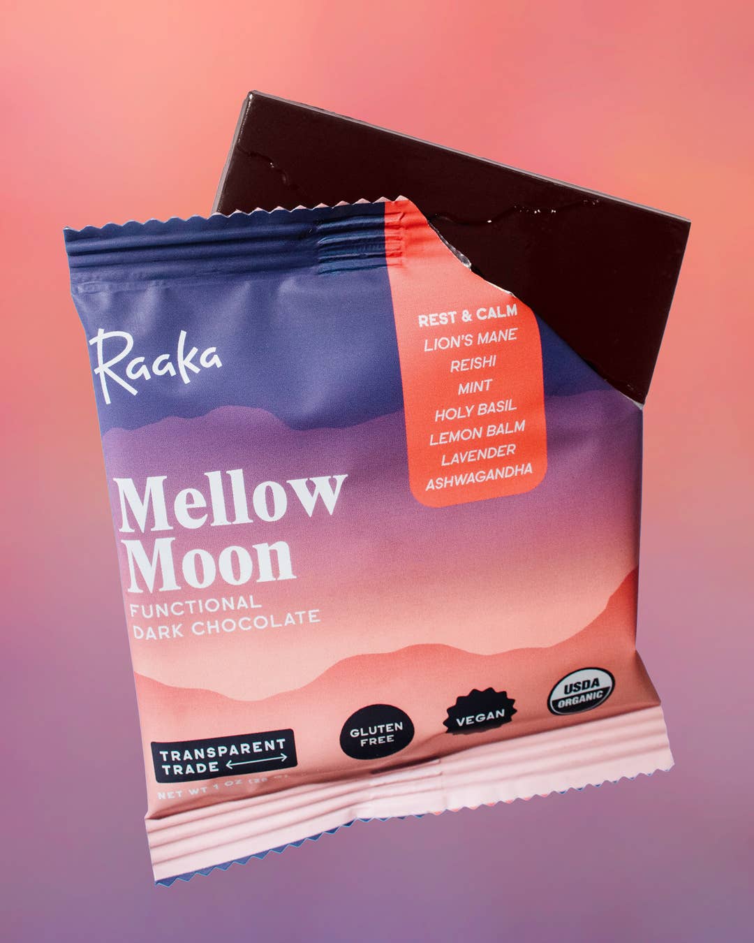 Mellow Moon Functional Dark Chocolate Bar - Image 2