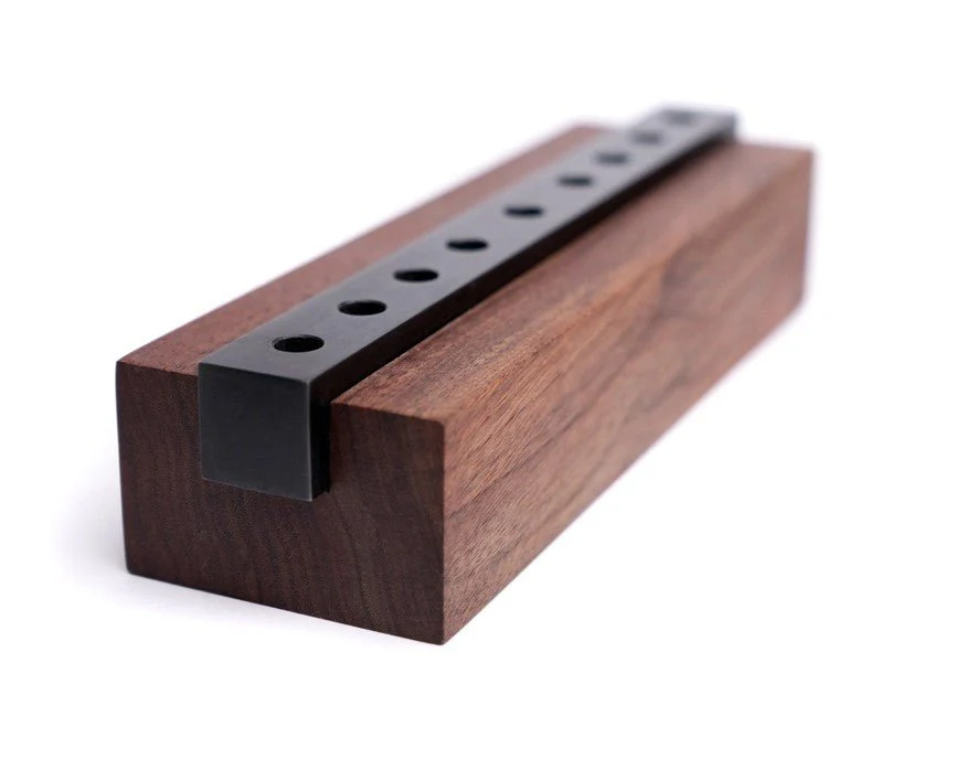 Modern Wood & Steel Menorah - Image 2