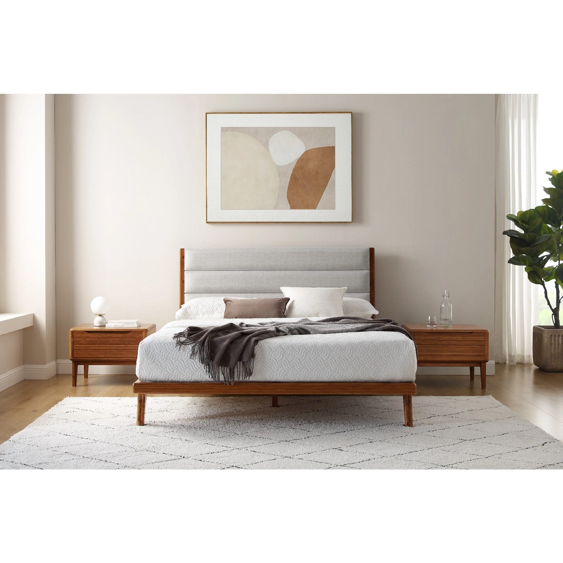 Mercury Upholstered Bed: Amber - Image 2