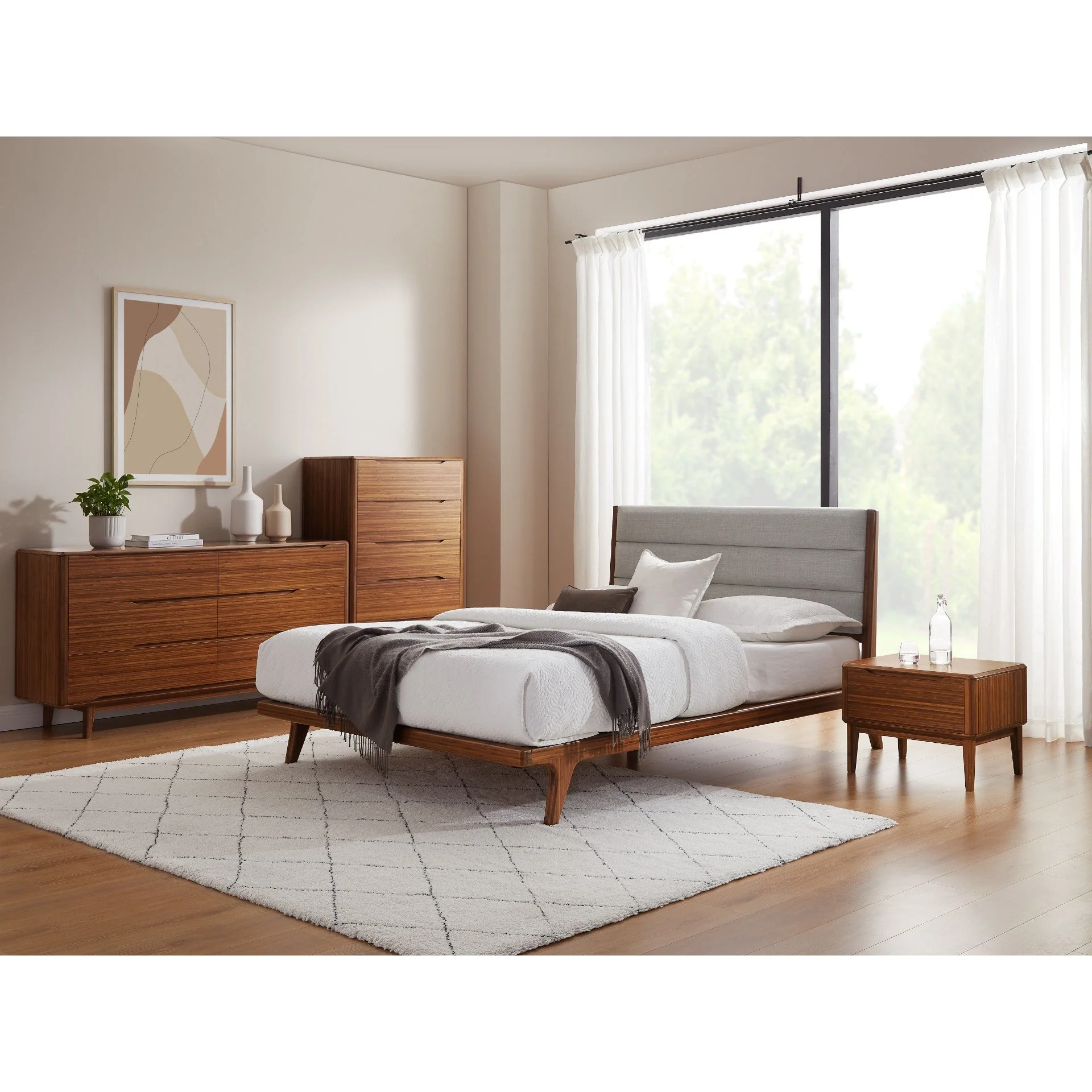 Mercury Upholstered Bed: Amber - Image 6