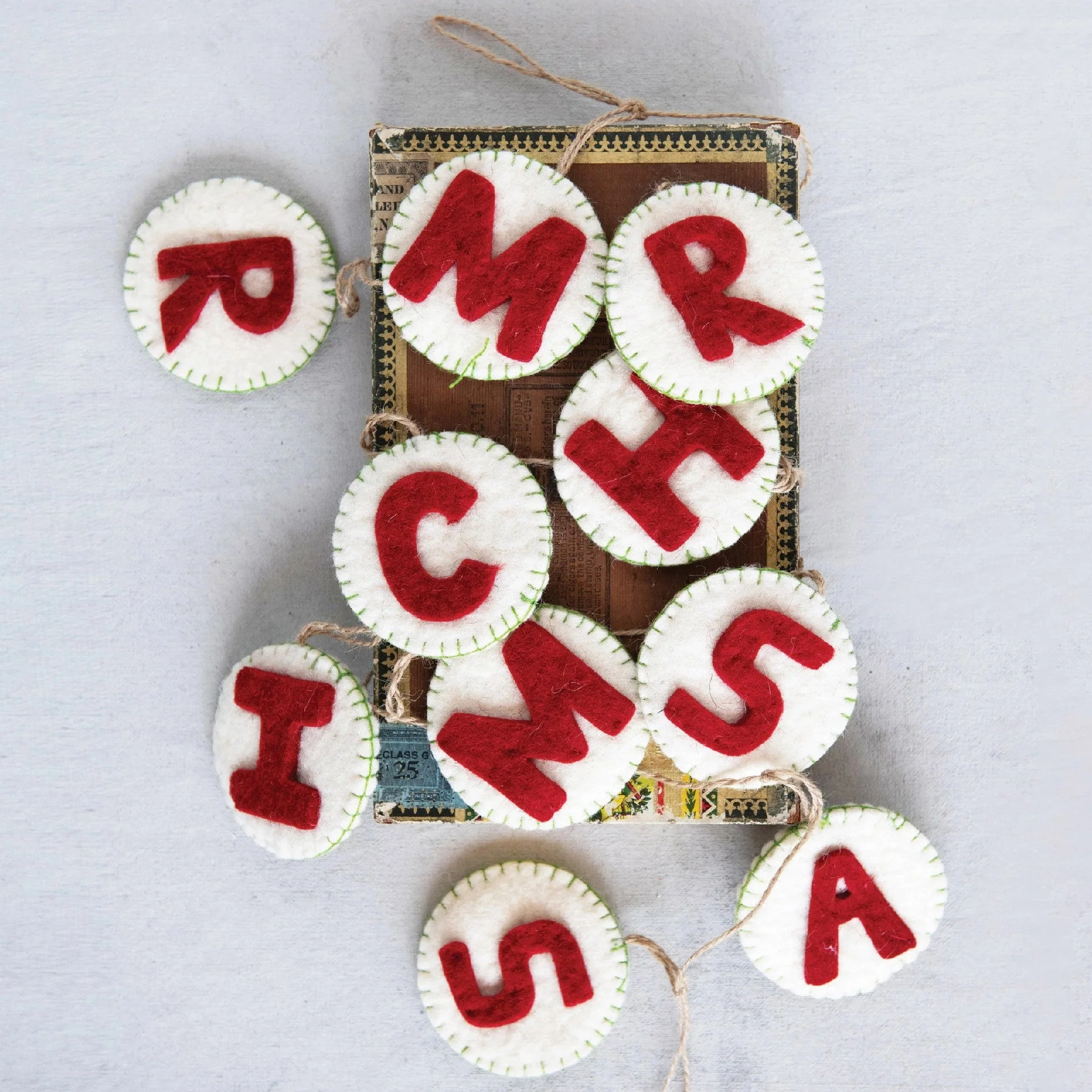 Merry Christmas Felt Garland - Image 2