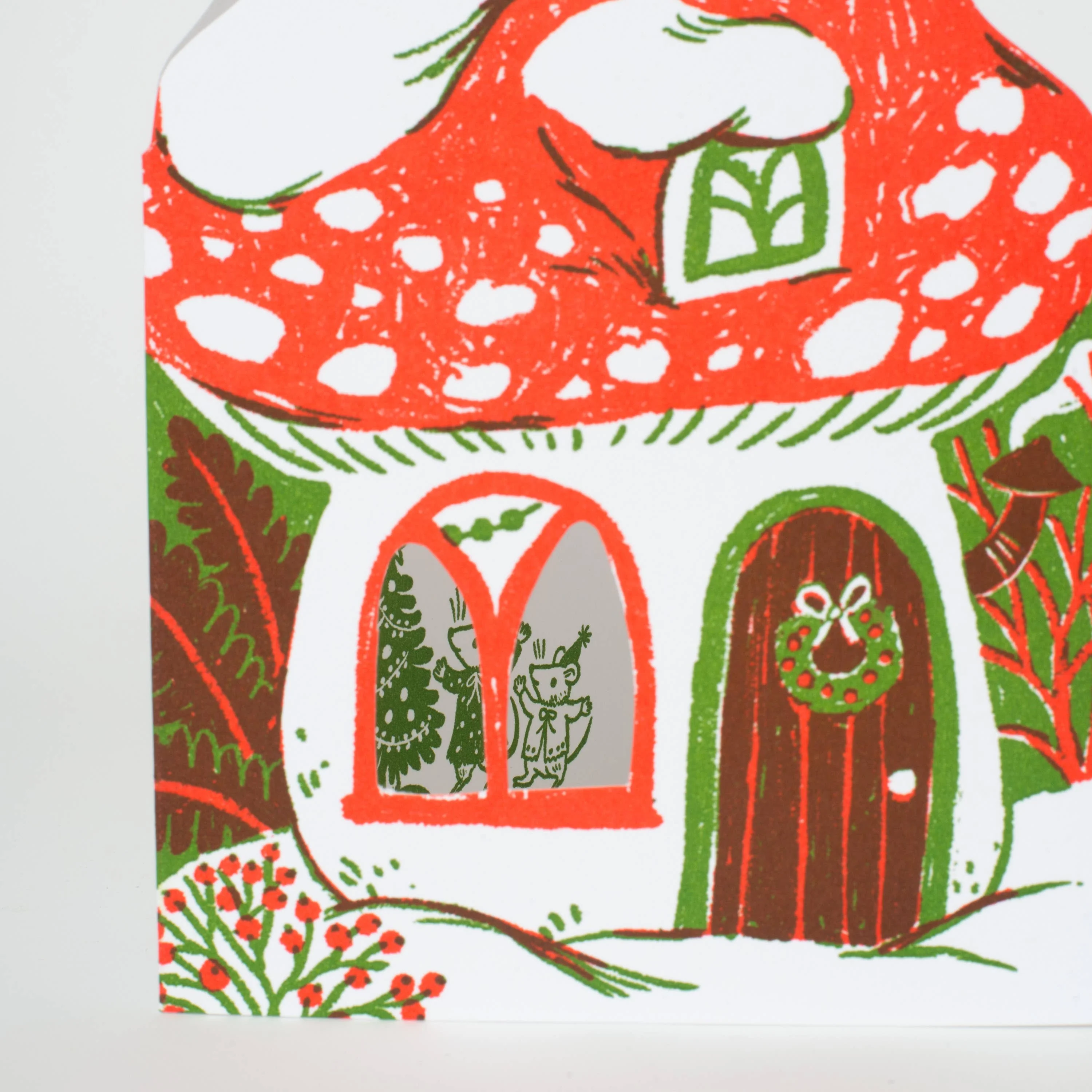 Mushroom House Holiday Card - Image 3