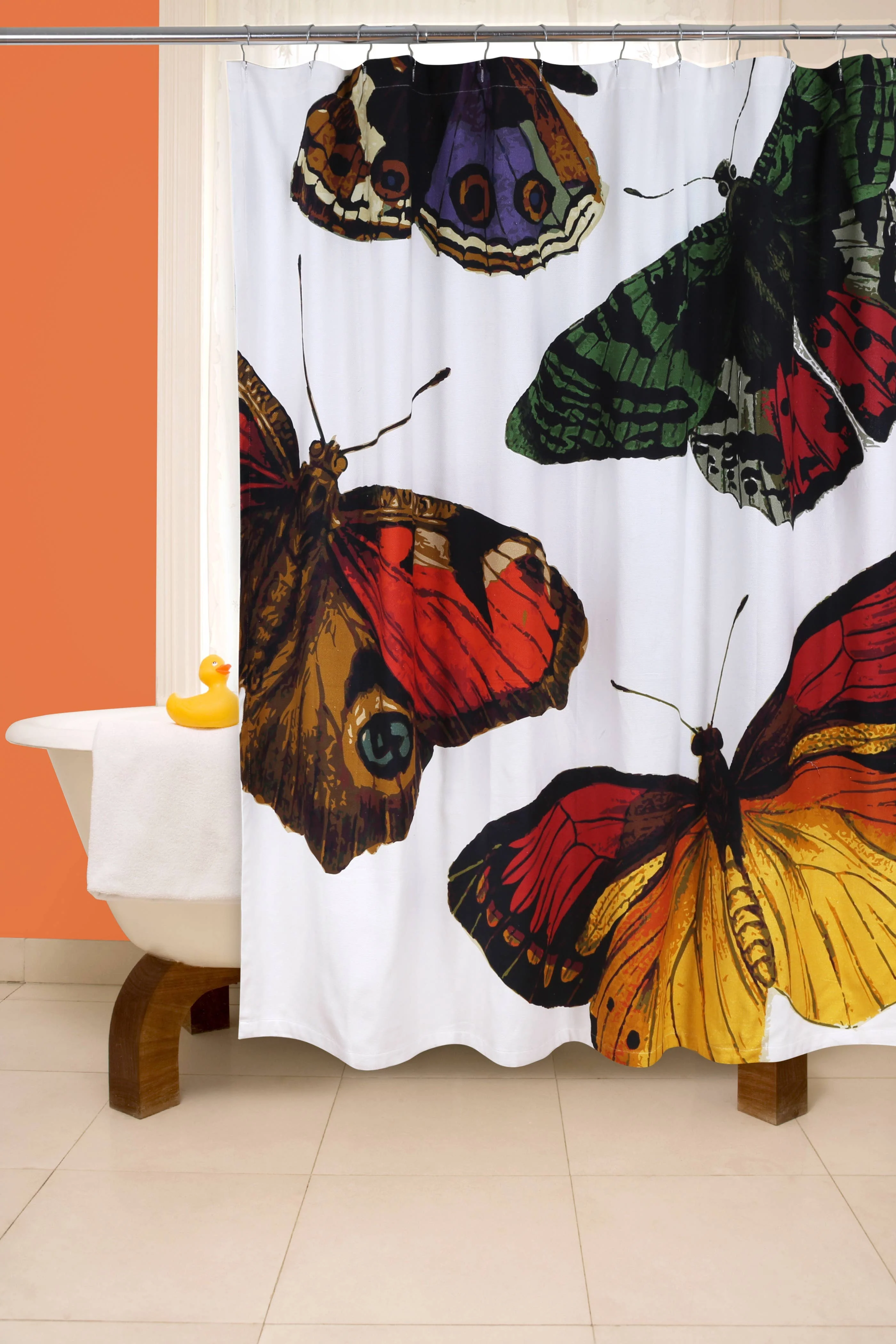 Metamorphosis Butterfly Shower Curtain - Image 3
