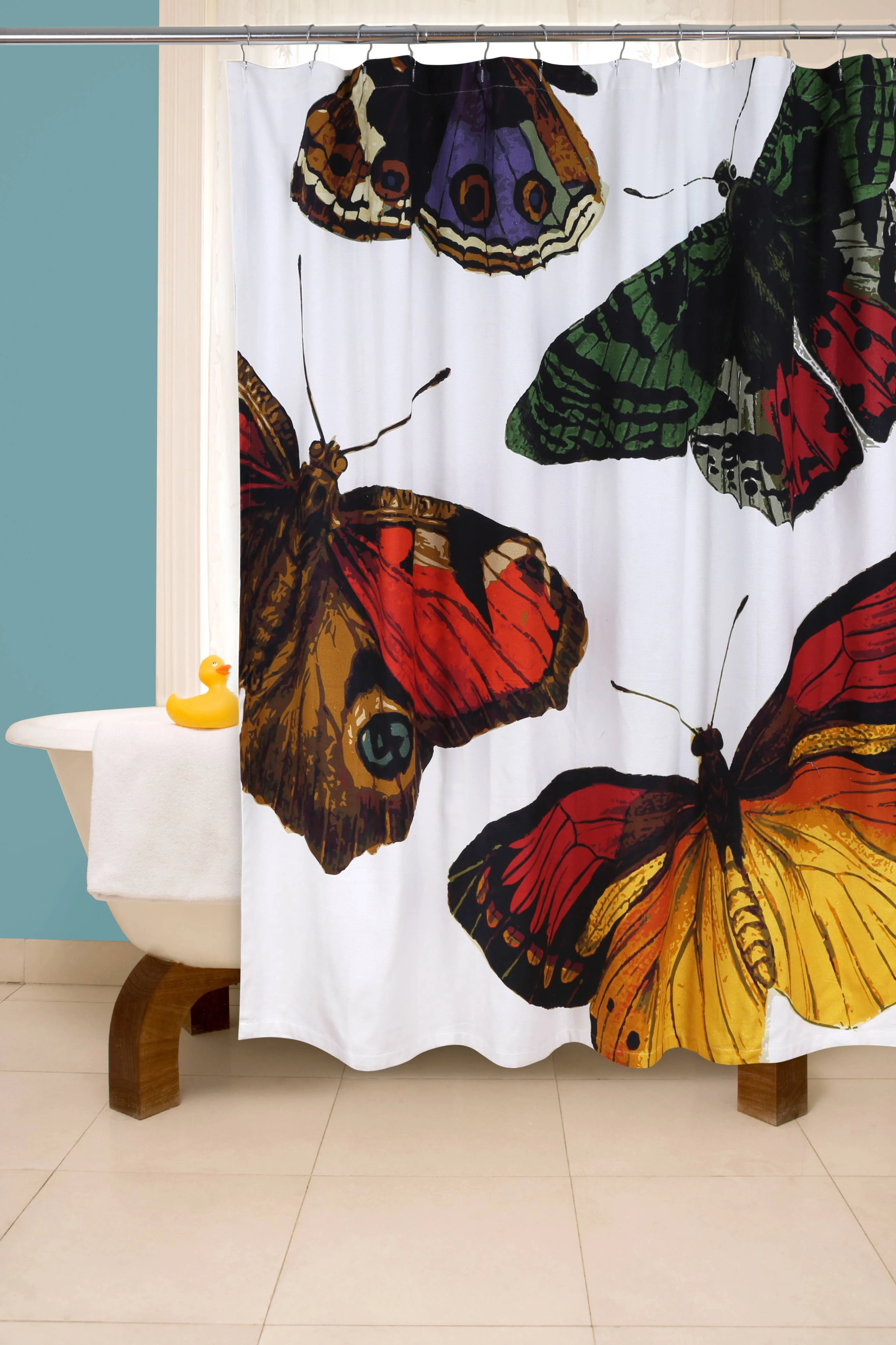 Metamorphosis Butterfly Shower Curtain - Image 4